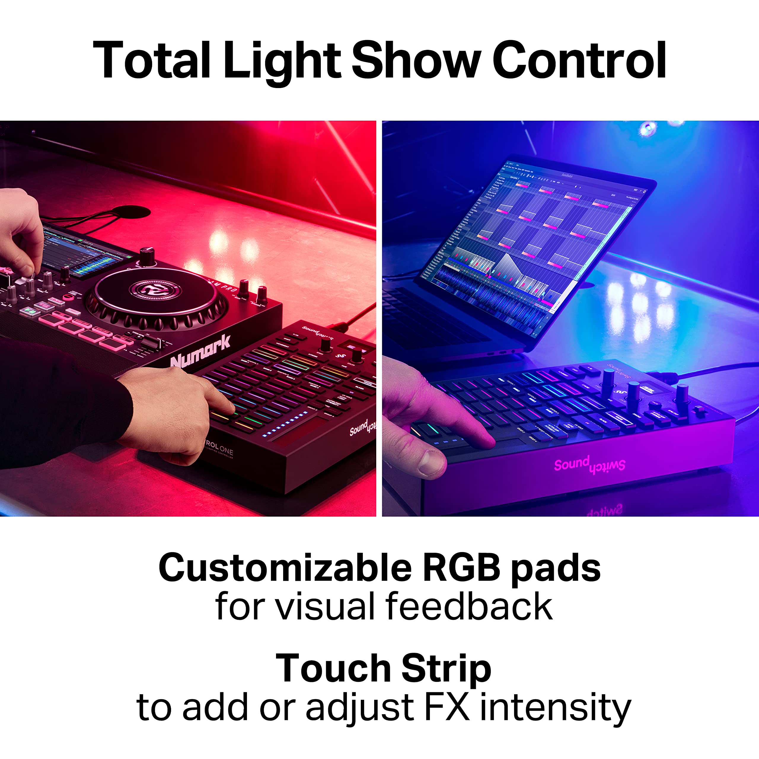 Soundswitch Control One   Professional Dmx Dj Lighting Controller With 3 Months Soundswitch Software Access And Dmx Lights And P