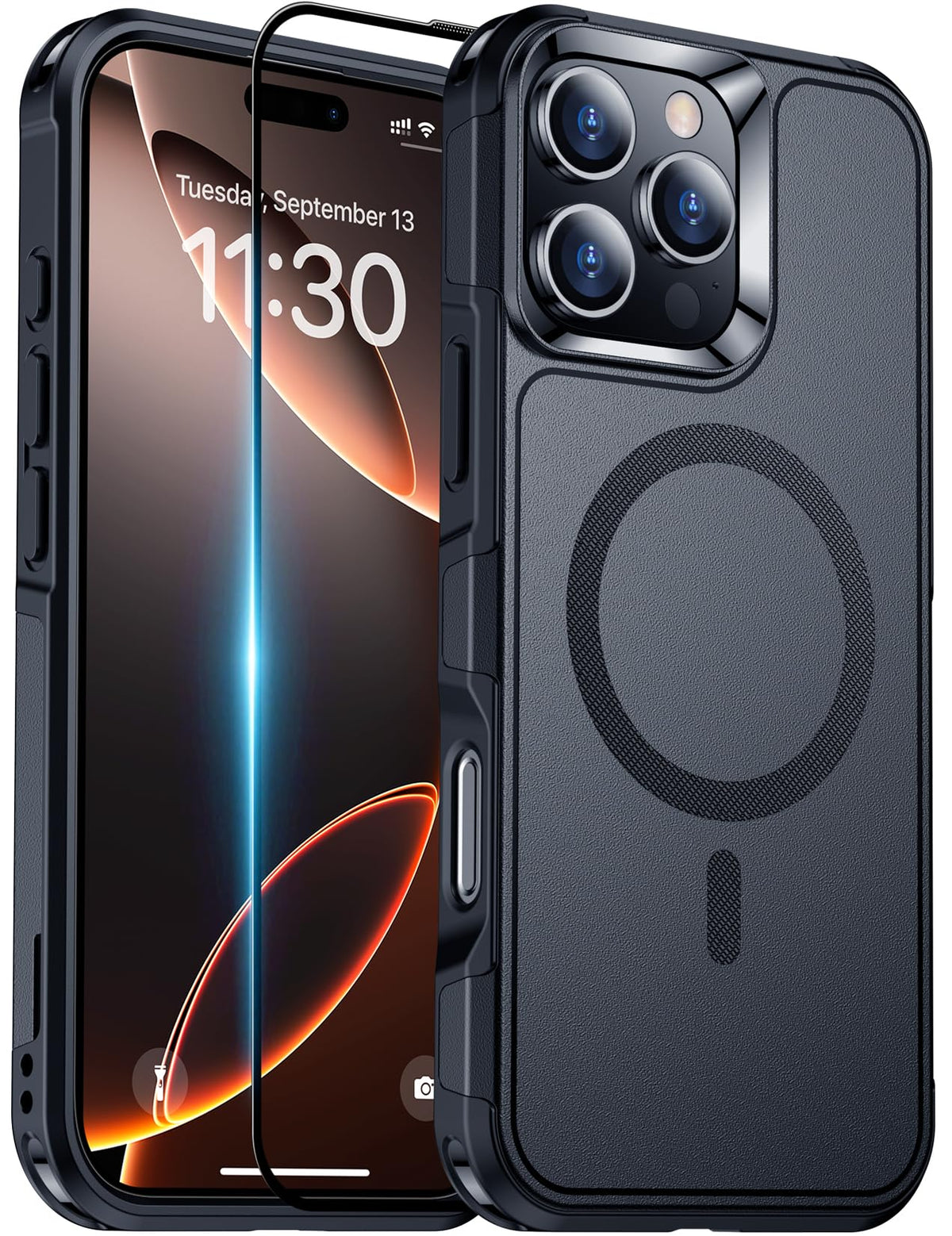 Temdan Designed For Iphone 16 Pro Max Case Magnetic, [Compatible With Magsafe][Military Grade Drop Protection] Dropproof Heavy D