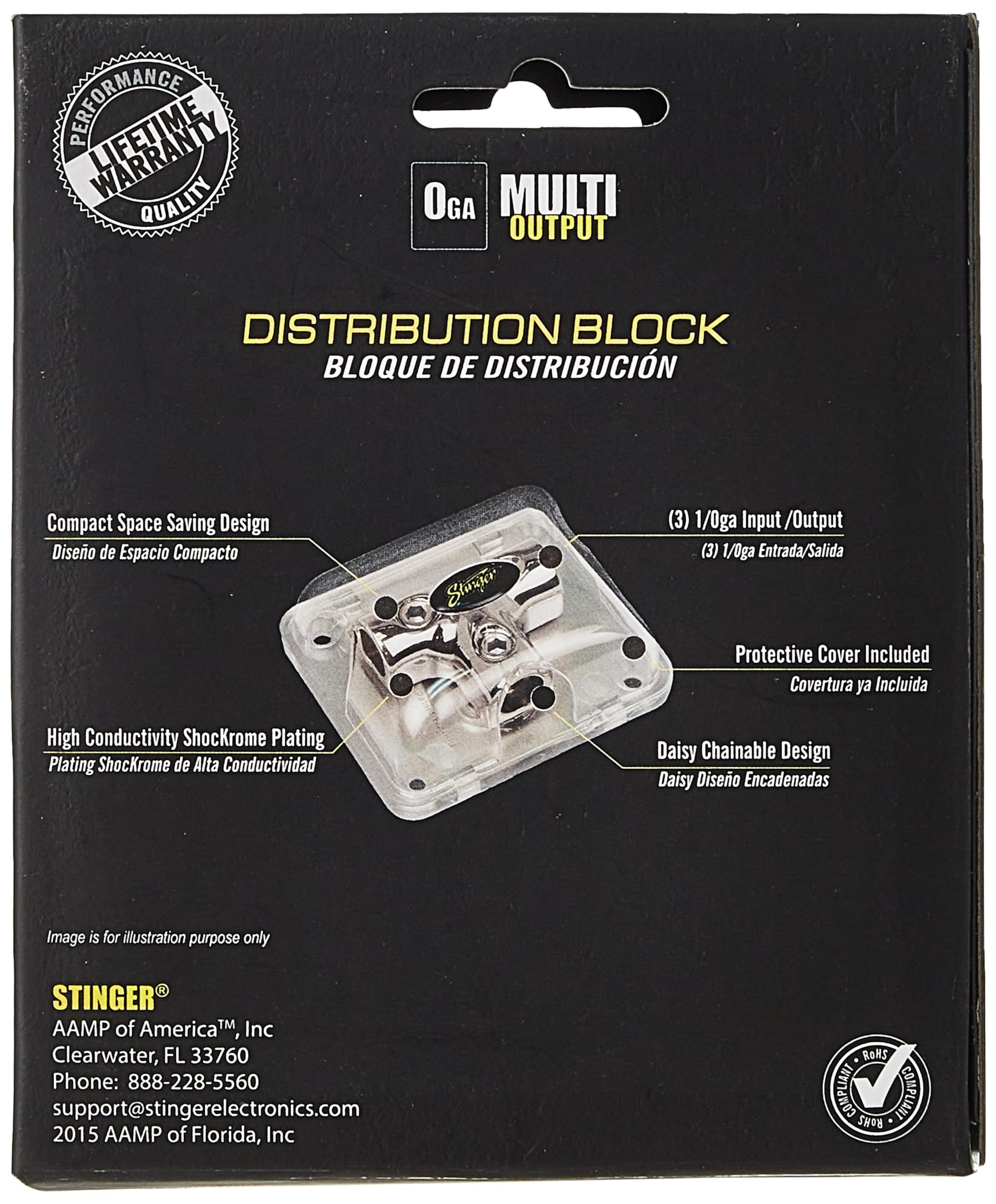 Stinger (3) 0Ga  Input/Output Power Distribution T Block