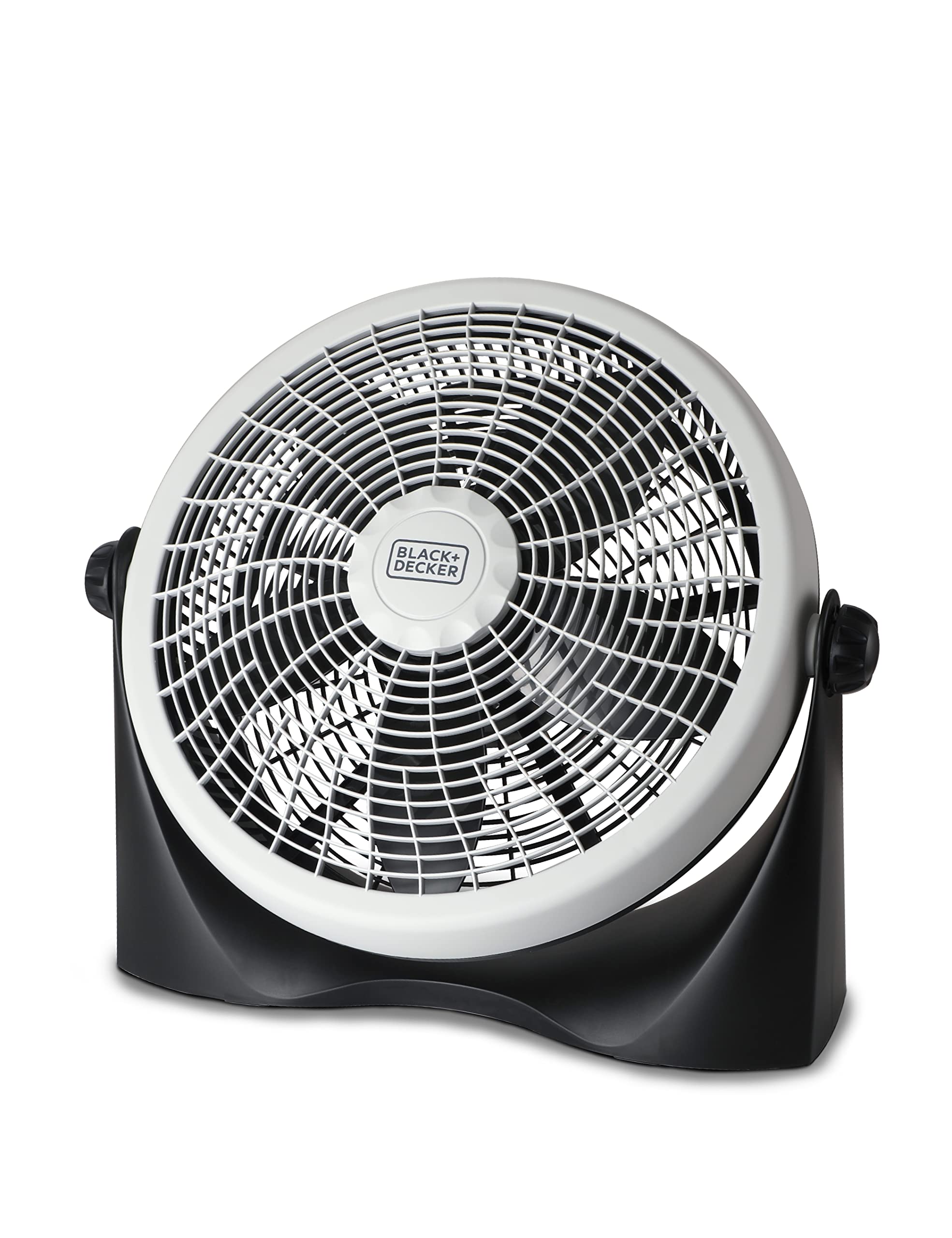 Black+Decker 16 Inch High Velocity Floor Fan, Black