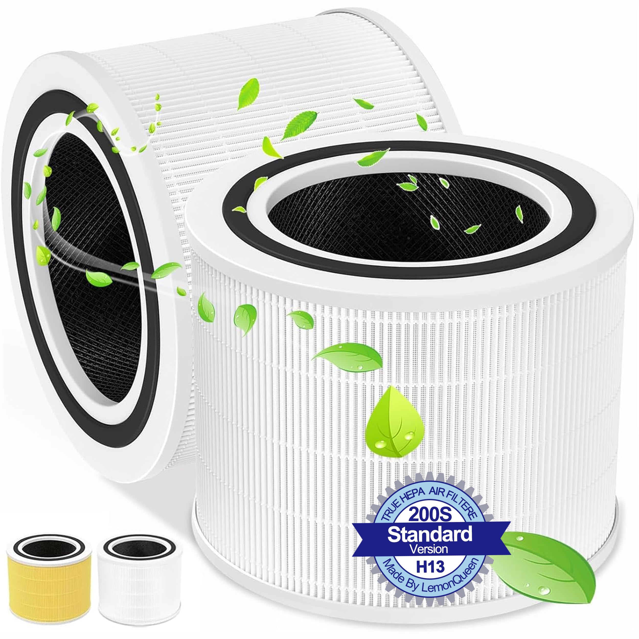 Core 200S Replacement Filter For Levoit Core 200S Smart Wifi Air Purifier,Fit For Levoit 200S Filter Replacement,3 In 1 True Hep