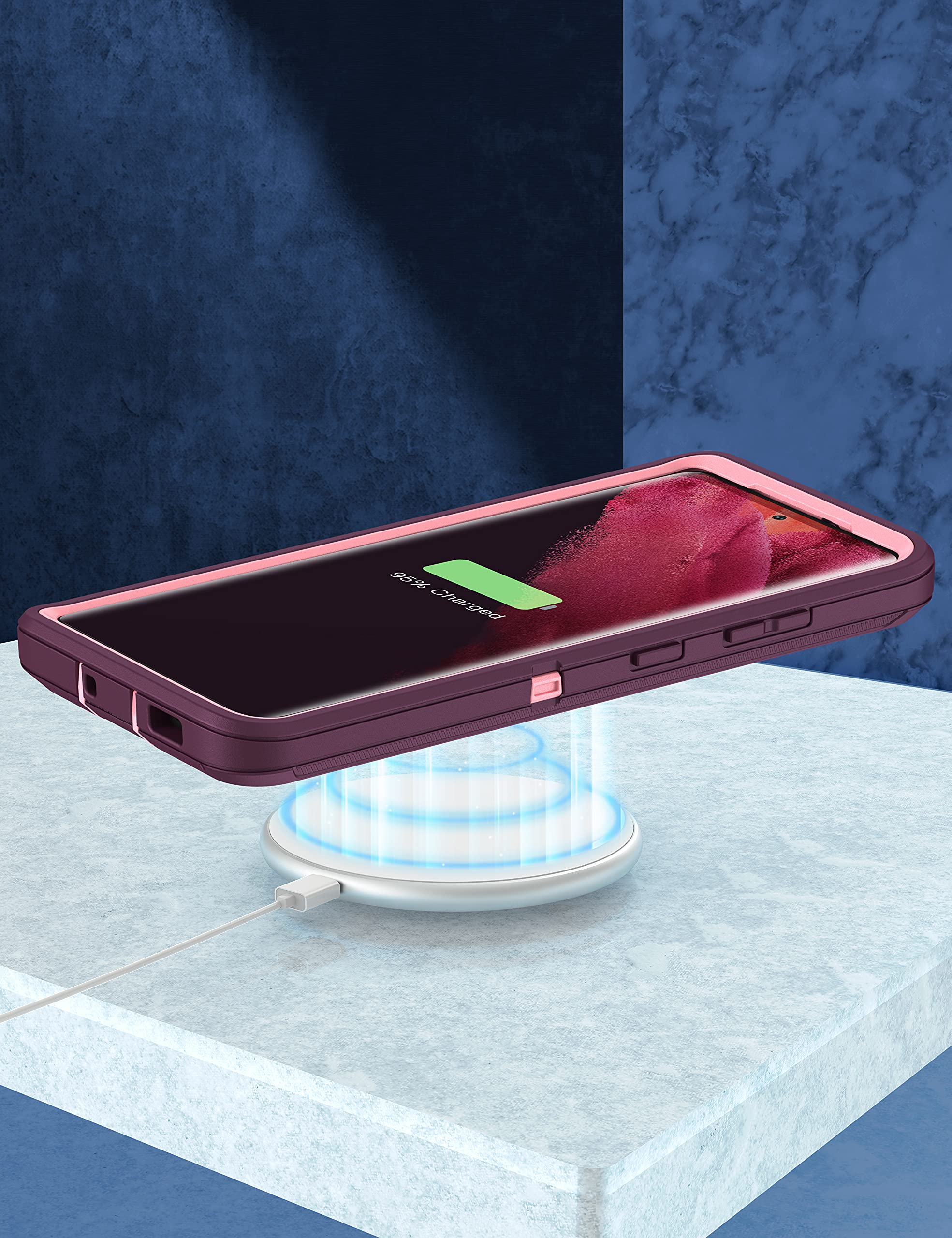 Mxx Case Compatible With Galaxy S21 Ultra Case, 3-Layer Super Full Heavy Duty Body Bumper Cover/Shock Protection/Dust Proof, Des