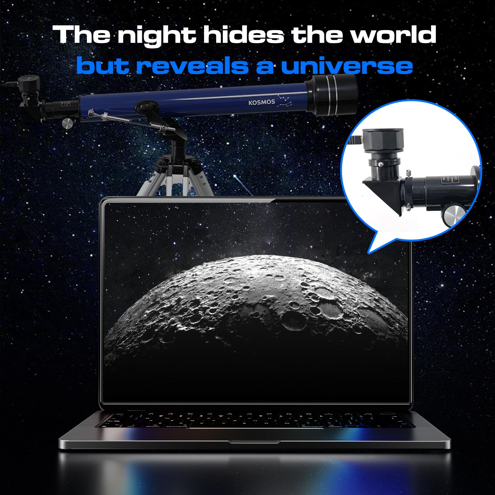 Fibonax Nova200 Telescope Camera,1920 * 1080 Pixels, Cmos Electronic Eyepiece For 1.25 Inch Telescope, Planetary Astronomy Camer