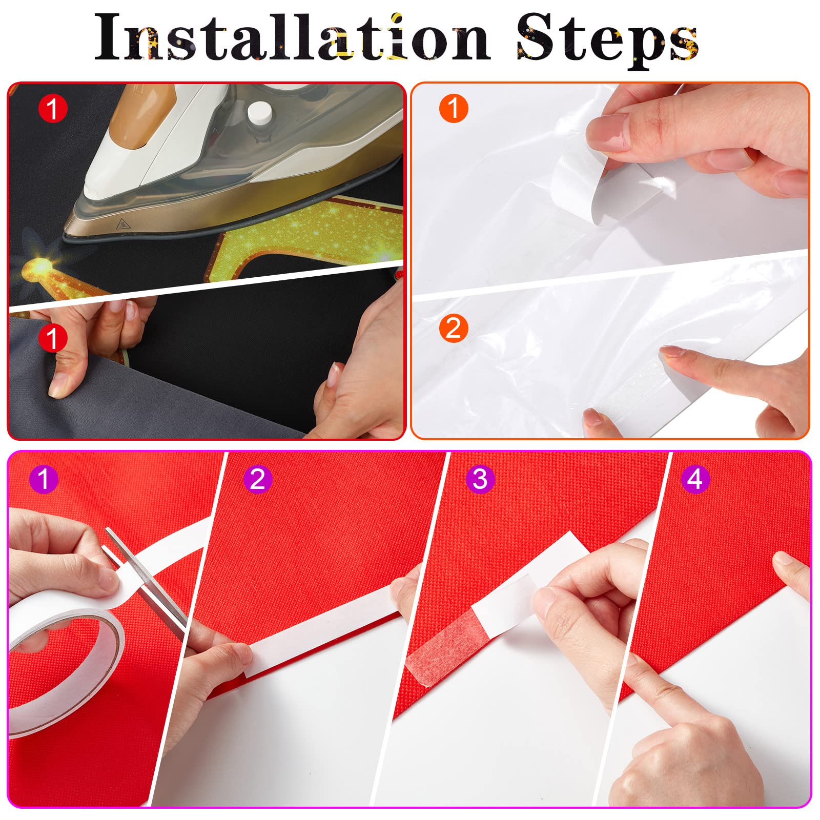 6.5 X 5 Ft Vip Photography Backdrop Red Carpet Backdrop Film Movie Banner Paparazzi Props Party Accessory And Runner Red Carpet