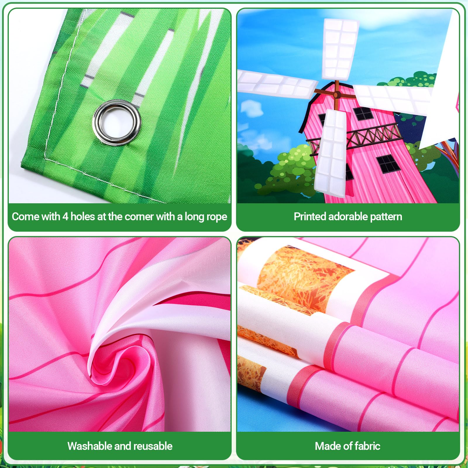 Farm Barn Door Backdrop Farm Birthday Party Supplies Barn Door Backdrop Banner Farm Photography Props Photo Booth For Themed Bir