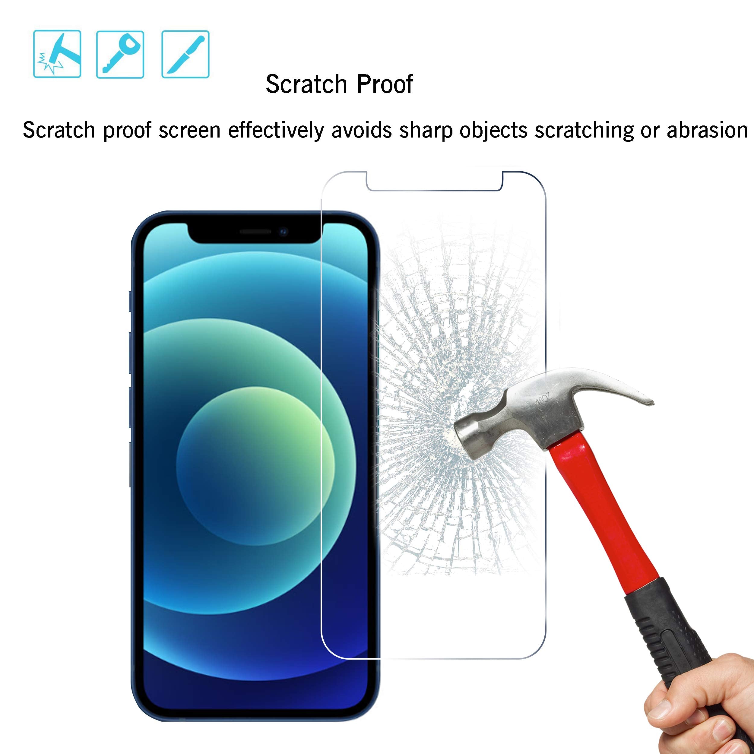 Ailun Glass Screen Protector For Iphone 12 Mini 2020 [5.4 Inch] 3Pack Tempered Glass