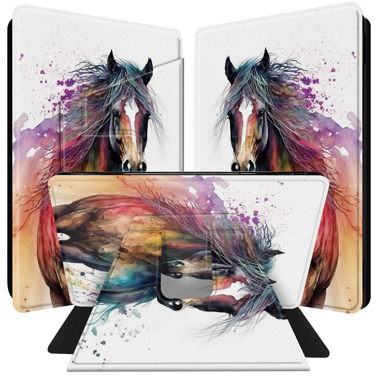 Bpqojb For All-New Kindle Paperwhite Case (10Th Generation 6 Inch 2018 Release) 360 Degree Rotating Pu Leather Smart Cover With 