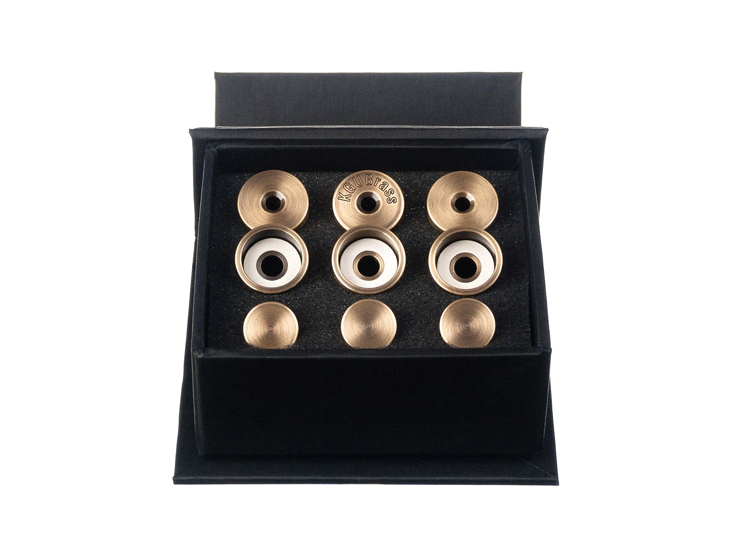 Trumpet Trim Kit For Improving The Sound. For All Bach Stradivarius Trumpet. Custom Made Kgubrass (Heavy, Antique Bronze Lacquer