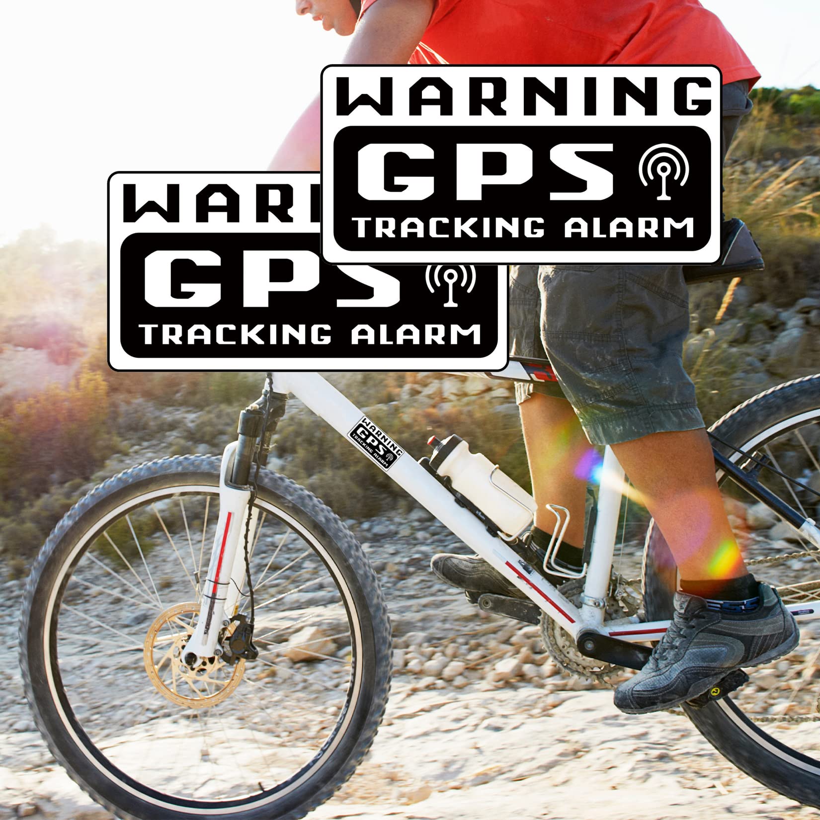 10 Pcs Gps Tracker Sticker, Car Alarm Sticker, Car Decal Anti Theft 4.72 Inch X 2.36 Inch, Gps Tracking Warning Stickers, Car Se