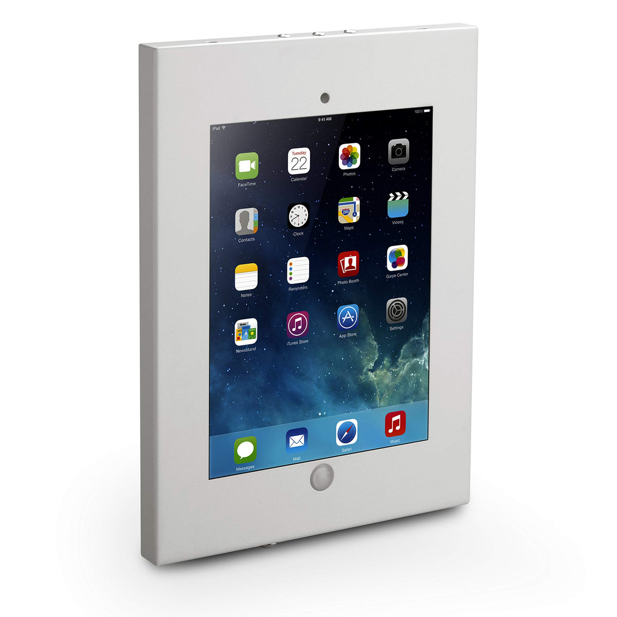 Pyle Anti Theft Tablet Security Case Holder   11 Inch Metal Heavy Duty Vesa Wall Mount Tablet Kiosk W/Lock And Key, Landscape/Po