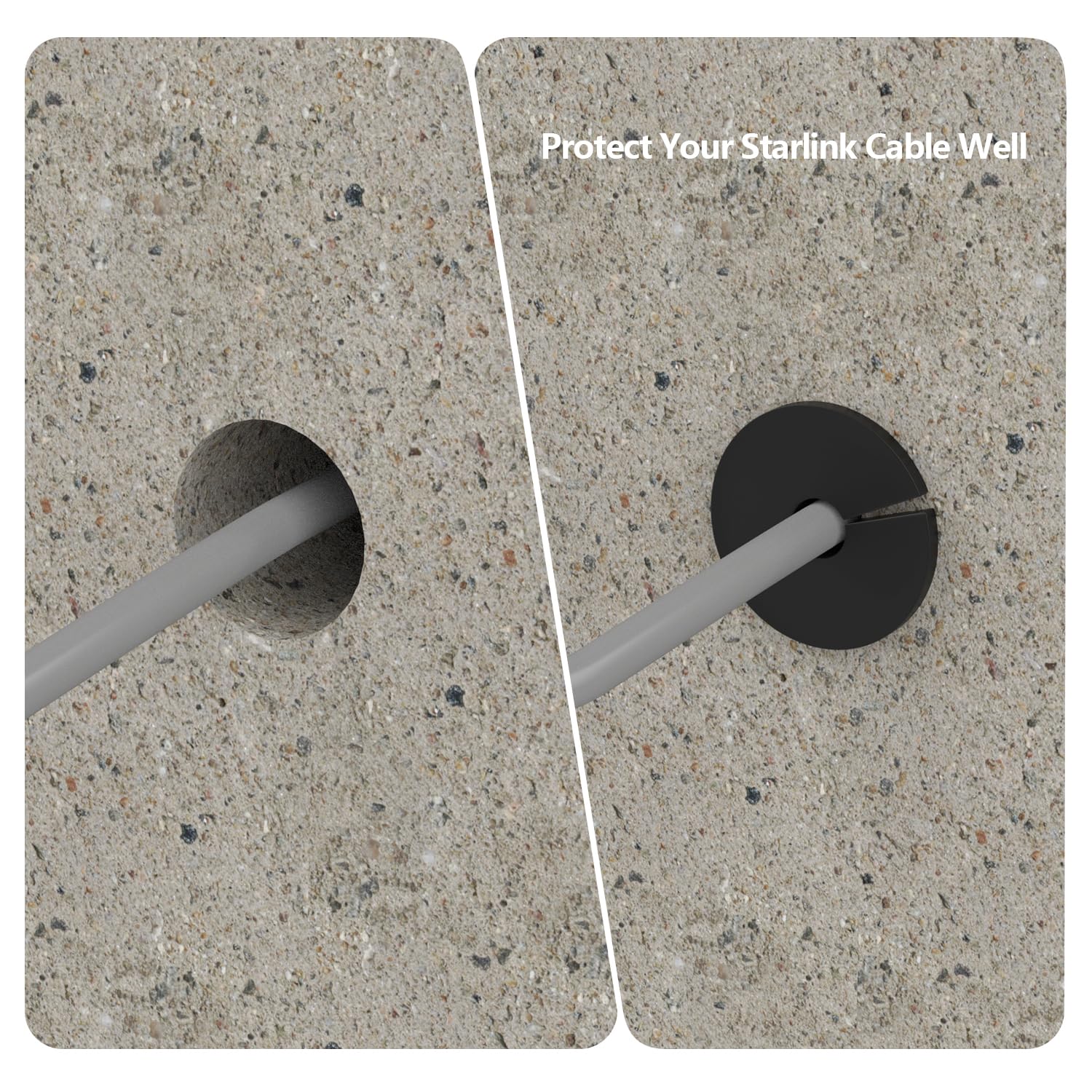 1 Inch Cable Routing Kit For Starlink,4Pcs Wall Grommet Bushing Starlink Masonry Routing Kit Including Threading Cables Tool Thr