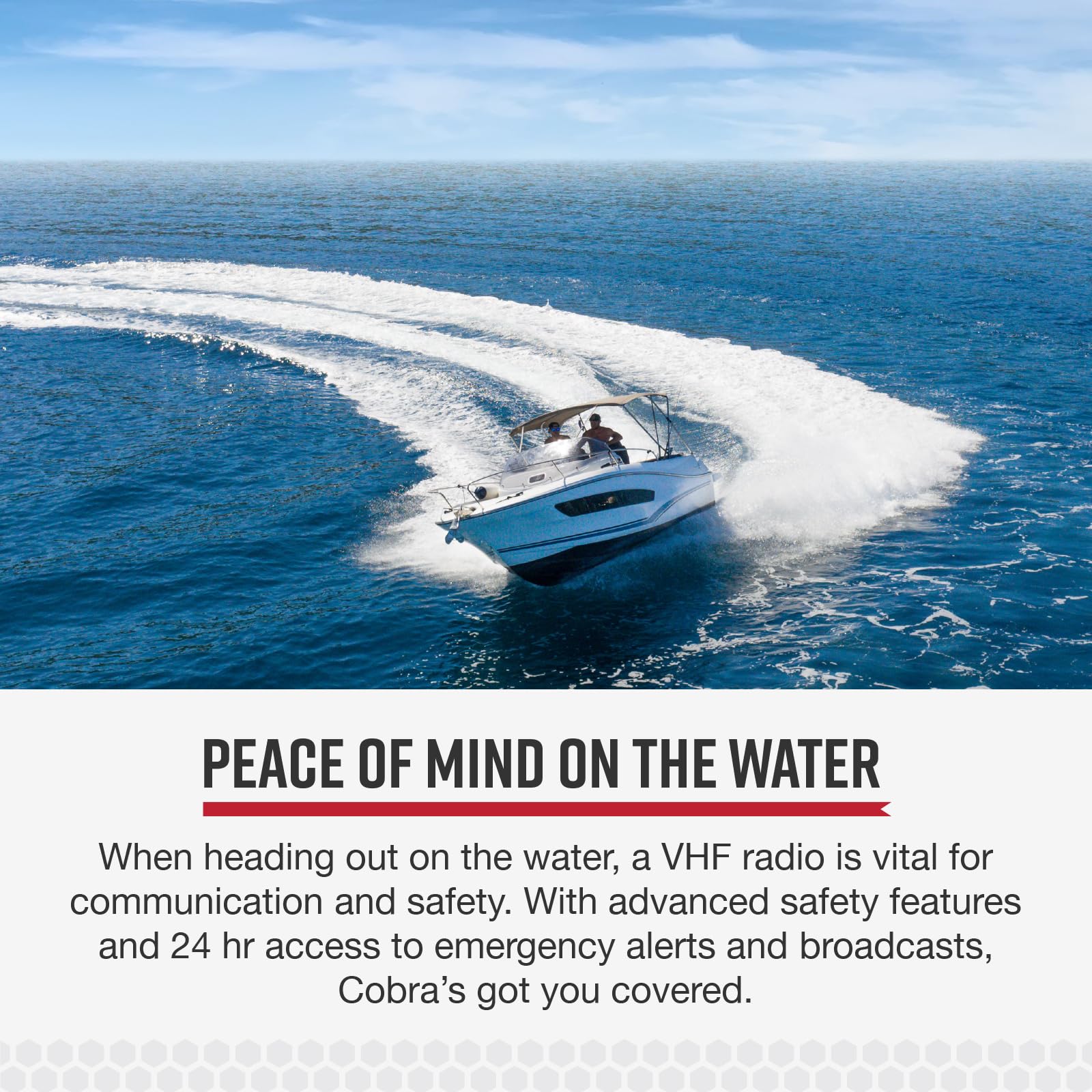 Cobra Mr F45 D Fixed Mount Vhf Marine Radio     25 Watt Vhf, Submersible, Lcd Display, Noise Cancelling Microphone, Noaa Weather