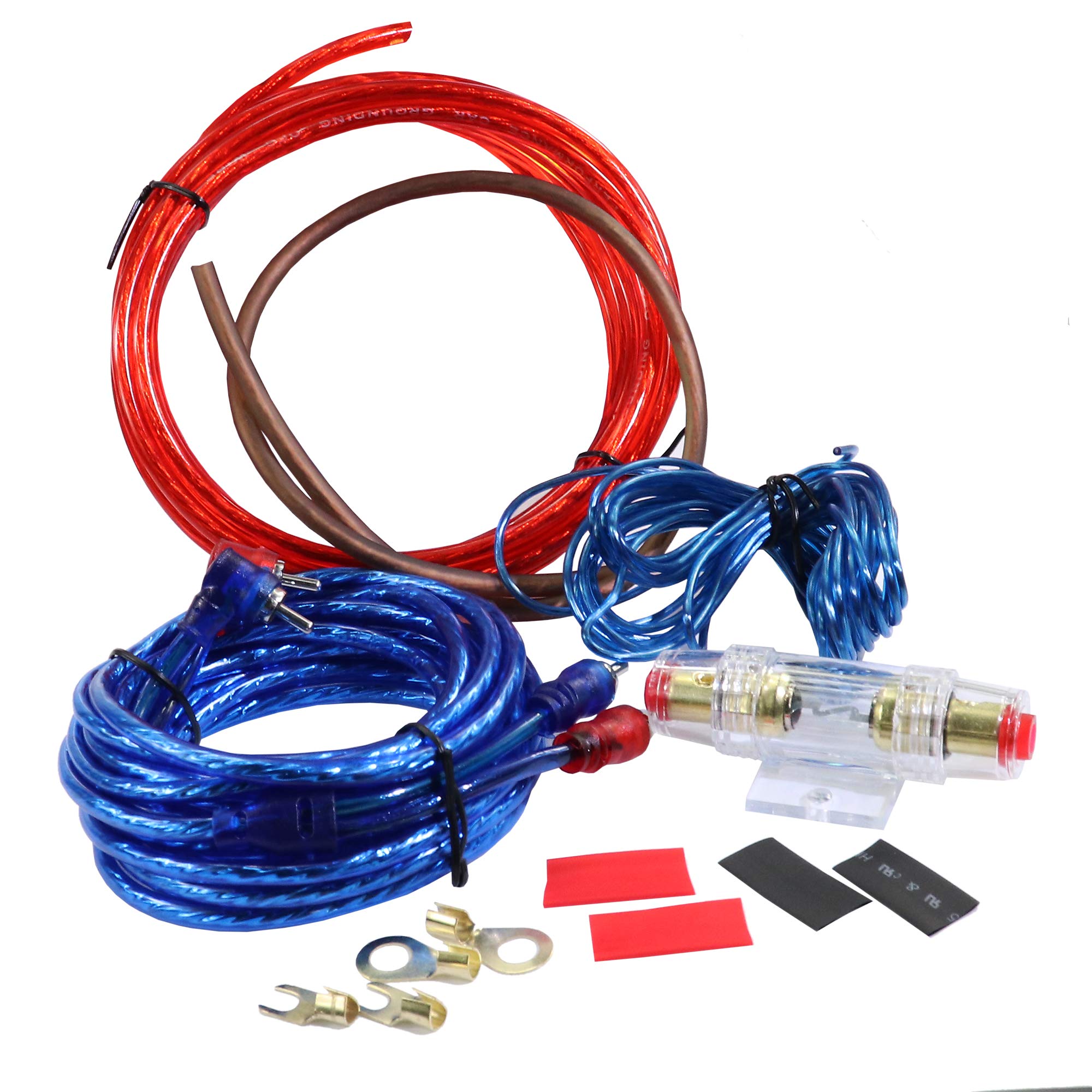 10 Gauge Car Amp Wiring Kit �Welugnal A Car Amplifier Install Subwoofer Wire Wiring Kits Helps You Make Connections And Brings Power To Your Radio, Subwoofers And Speakers Amp Power Wire