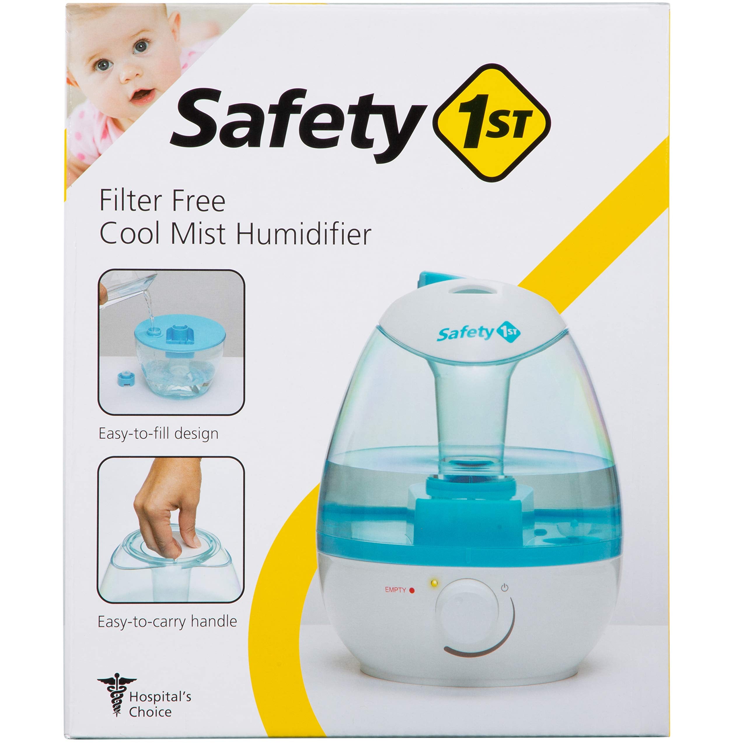 Safety 1st Cool Mist Humidifier, Blue, Plastic, 1 Count, Model IH446