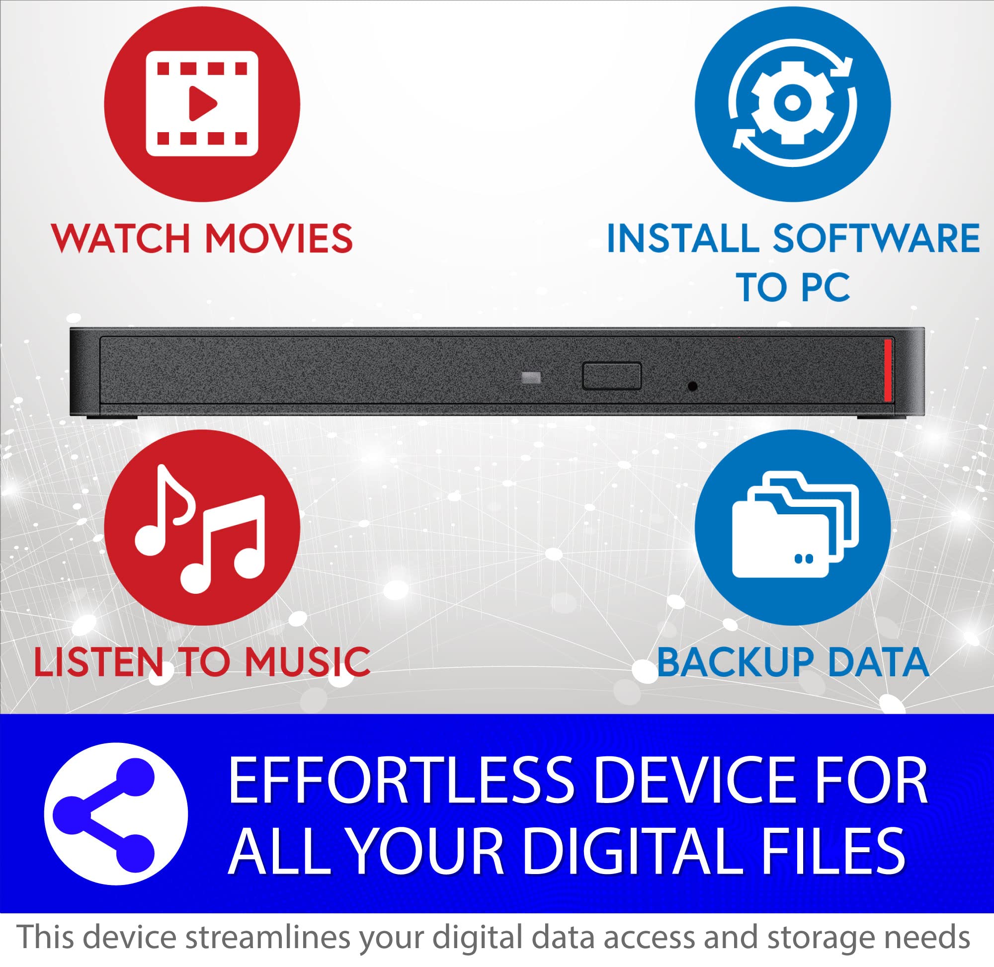 Buffalo Mediastation 6X Portable Type-C Usb 3.2 (Gen 1) Blu-Ray Drive/External, Plays And Burns Blu-Rays, Dvds, And Cds. Compati