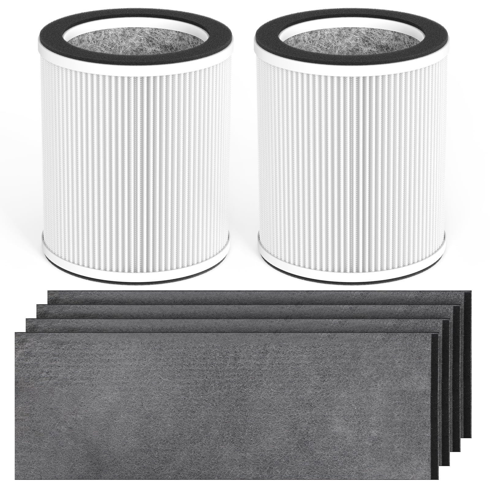 Gokbny 2 Pack Hp400 Series True Hepa Replacement Filter Compatible With Hunter Hp400 Cylindrical Tower Purifiers, For Model H Hf