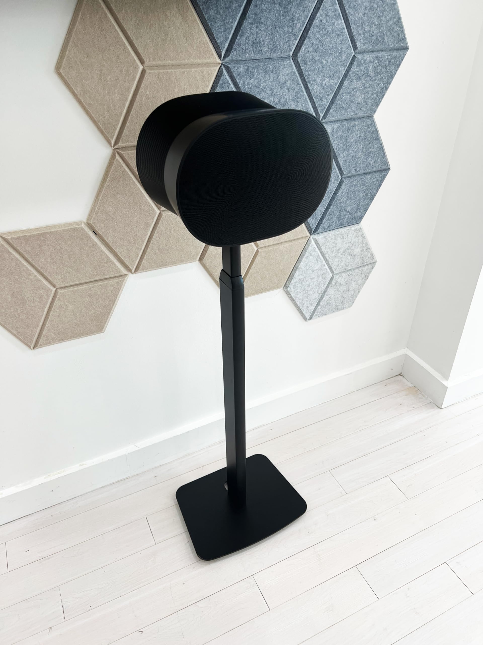 Ynvision.Design Adjustable Floor Stand Compatible With Sonos Era 100 And Era 300   Black   2 Pack | (Pair) | Package Includes Mo