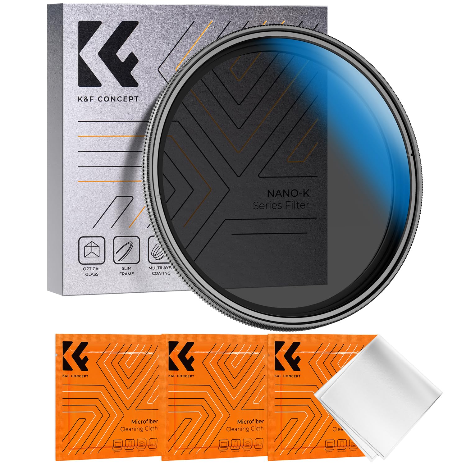 K&F Concept 58Mm Variable Nd2 32 Lens Filter (1 5 Stops) Variable Neutral Density Lens Filter No X Cross With 18 Multi Layer Coa