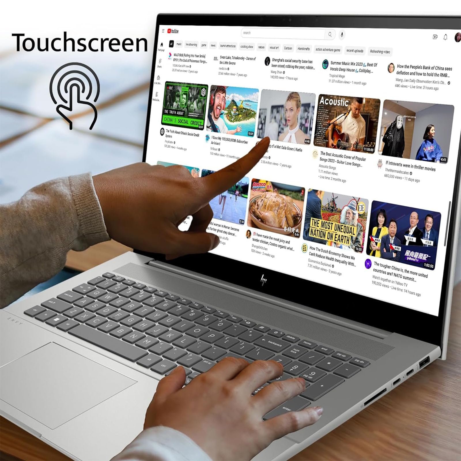 Hp-Laptops Touchscreen-17Inch - Windows 11 - Stylus Pen - Amd Ryzen 5 7530U - College Students Business - 2024 Computadoras Lapt