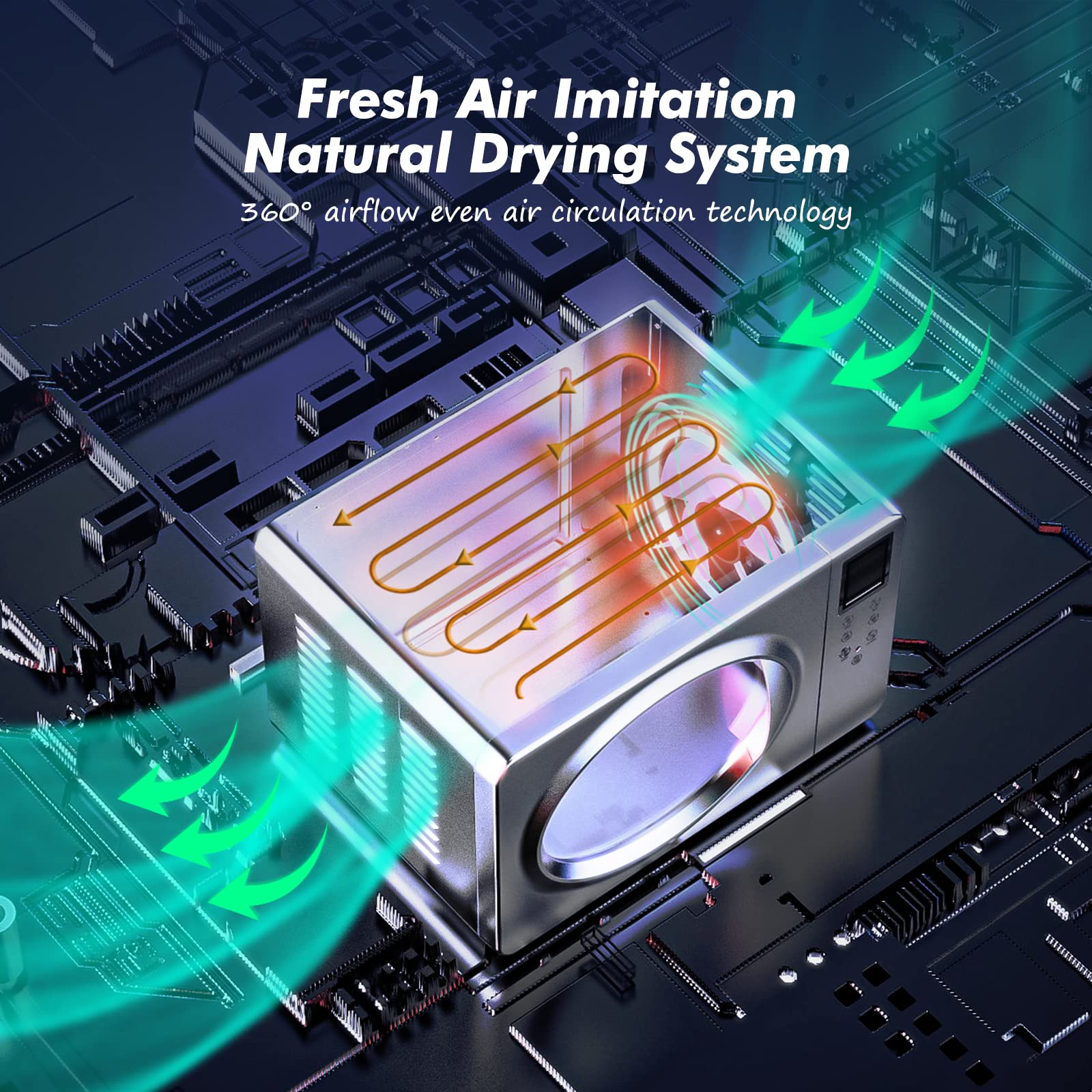 Septree 6 Trays Food Dehydrator, 500W Stainless Steel Meat Dehydrator For Jerky, Fruit Dryer Machine With 190? Temperature Control Adjustable Timer, For Herbs Vegetables Yogurt& Dog Treats, Silver