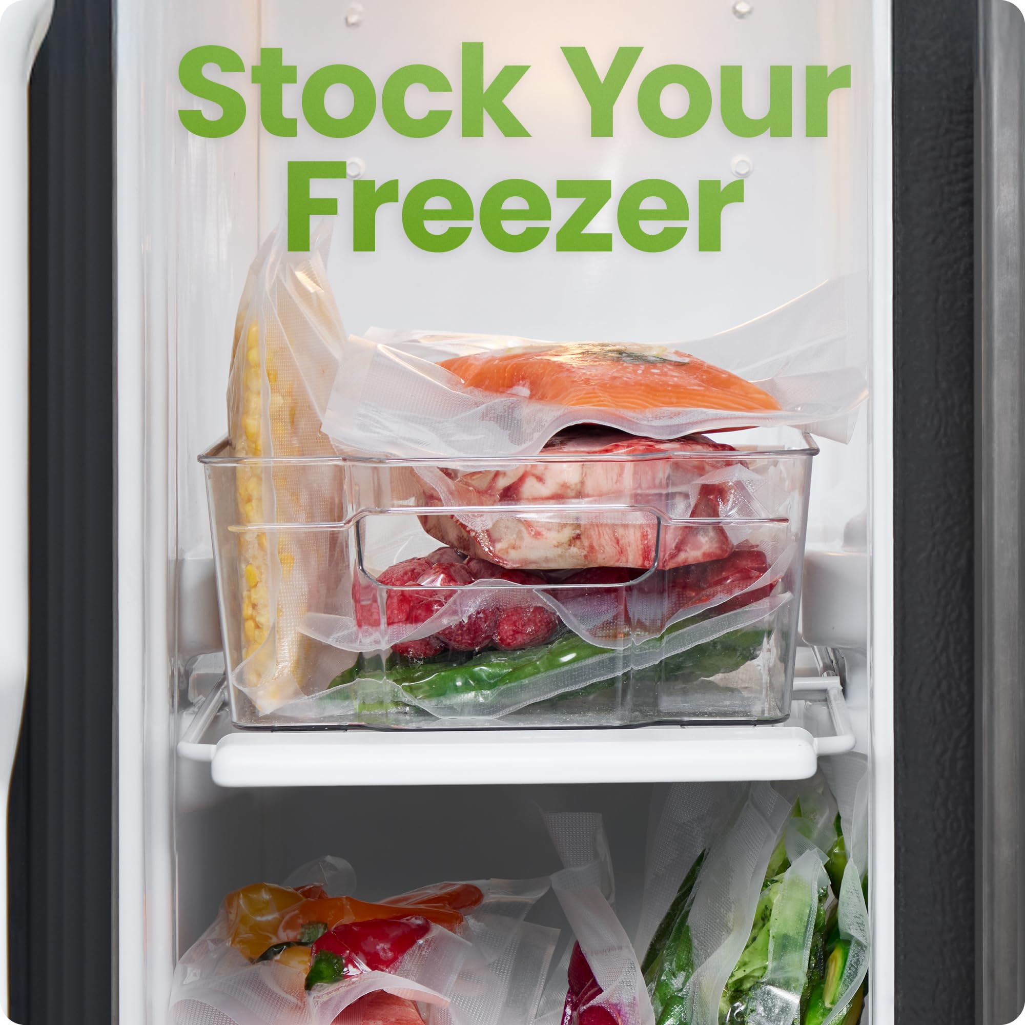 Chefman Food Vacuum Sealer Machine, Compact Vacuum Sealer With Moist & Dry Settings, Perfect For Sous Vide, Storage, And Freezer