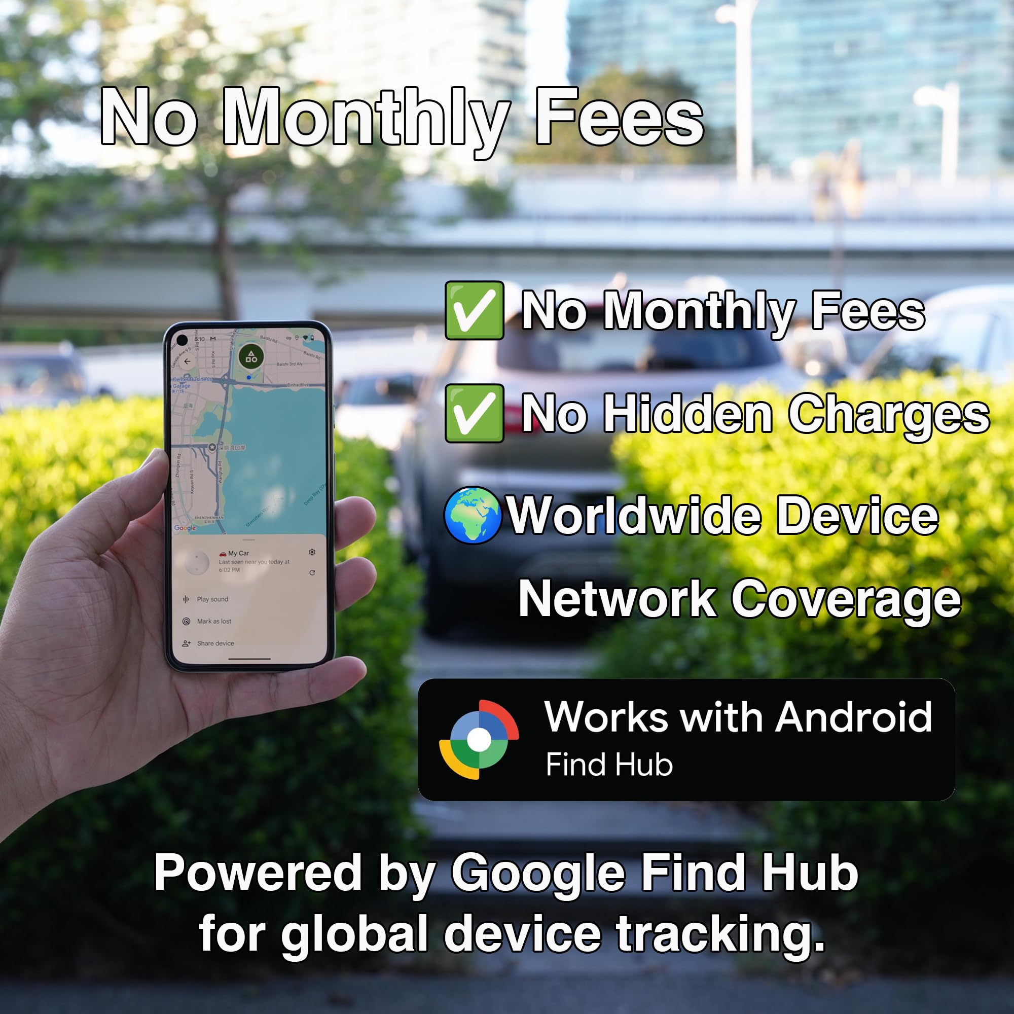 Jpbeiduoyin Mini Gps Tracker For Vehicles - Google Find Hub Enabled, No Monthly Fee, Hidden Magnetic Waterproof Tracking Device