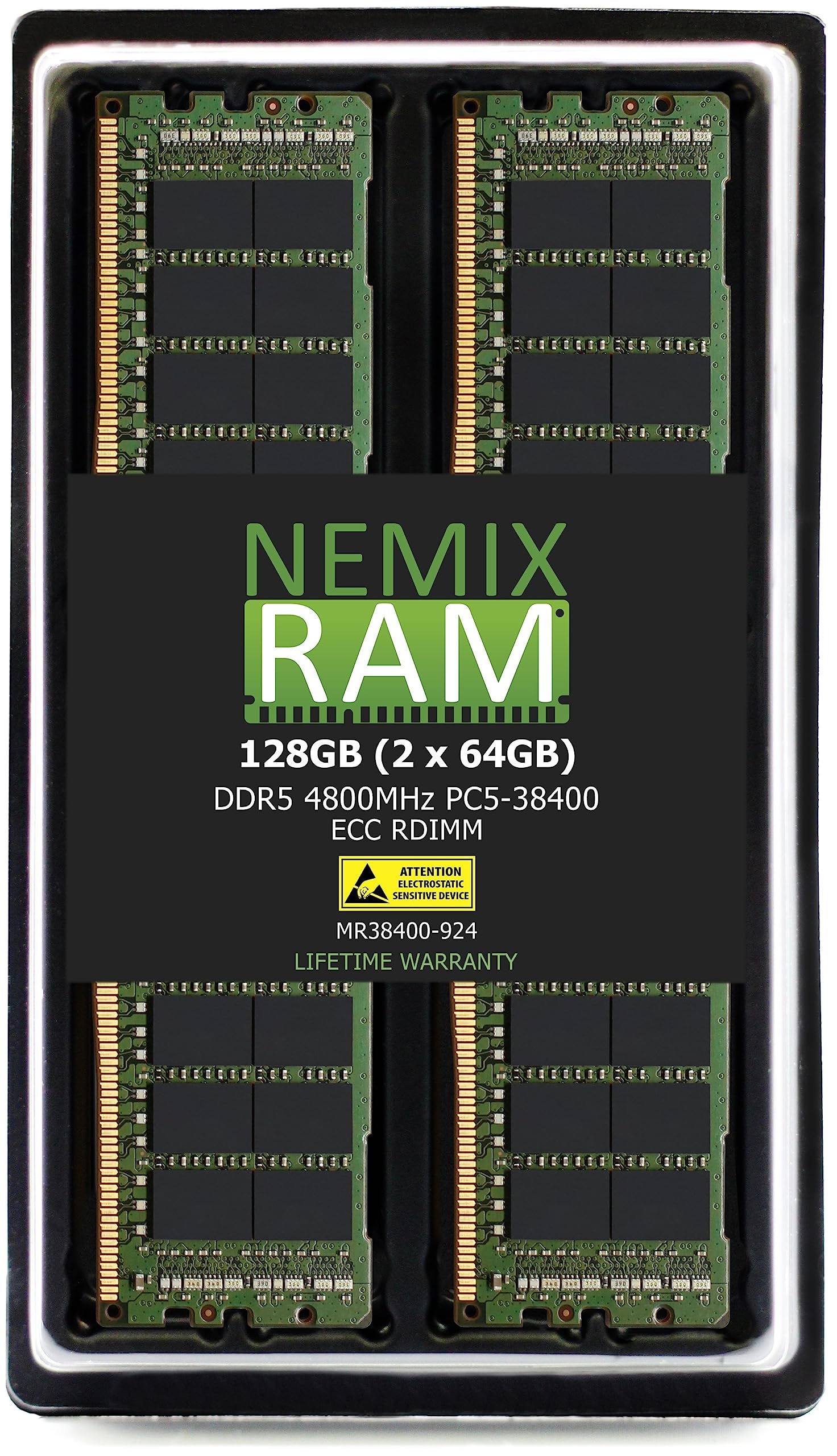 Nemix Ram 128Gb (2X64Gb) Ddr5 4800Mhz Pc5 38400 2Rx4 1.1V Cl40 288 Pin Ecc Rdimm Registered Server Memory Kit Compatible With Supermicro Storage Superserver Ssg 521E E1Cr24H Ssg 521E E1Cr24L X13Sedw F