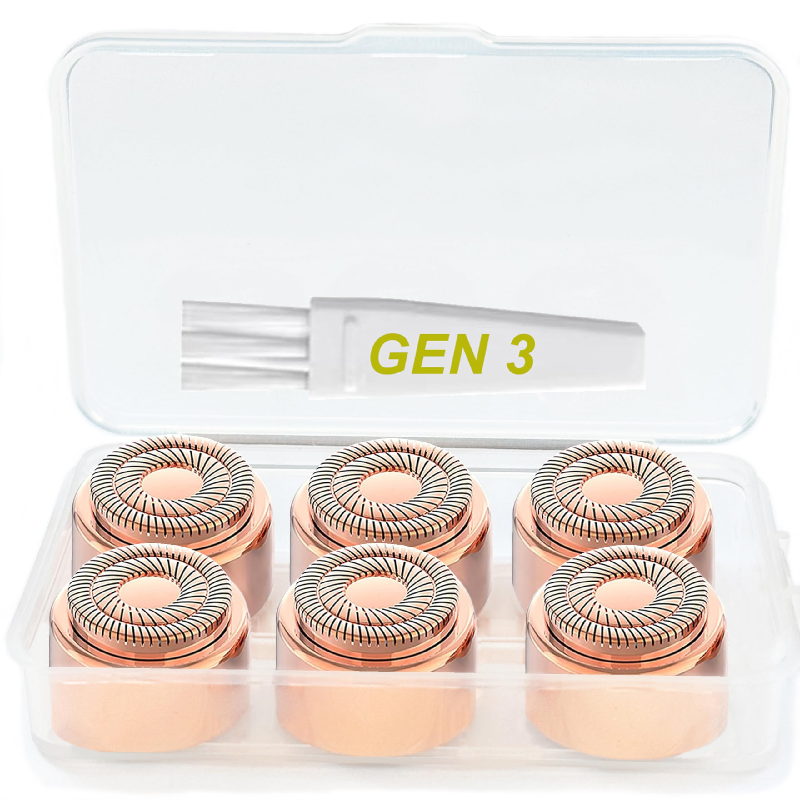 Generation 3 Replacement Heads For New Finishing Touch Flawless Facial Hair Remover Gen 3   Double Precision Enhanced Floating B
