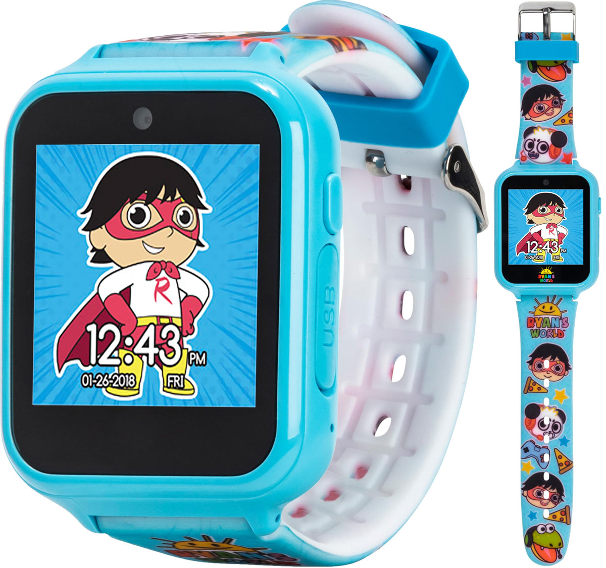 Fun Watchfaces Ryans World Interactive Kids Smartwatch - 10 Fun Watch Faces, Built-in ...