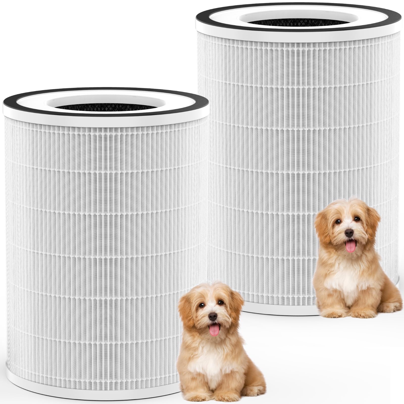 Afloia Pet Allergy Filter, Compatible With Kilo/Kiloplus/Kilopro/Miro/Miro Pro Air Purifier, 2 Packs