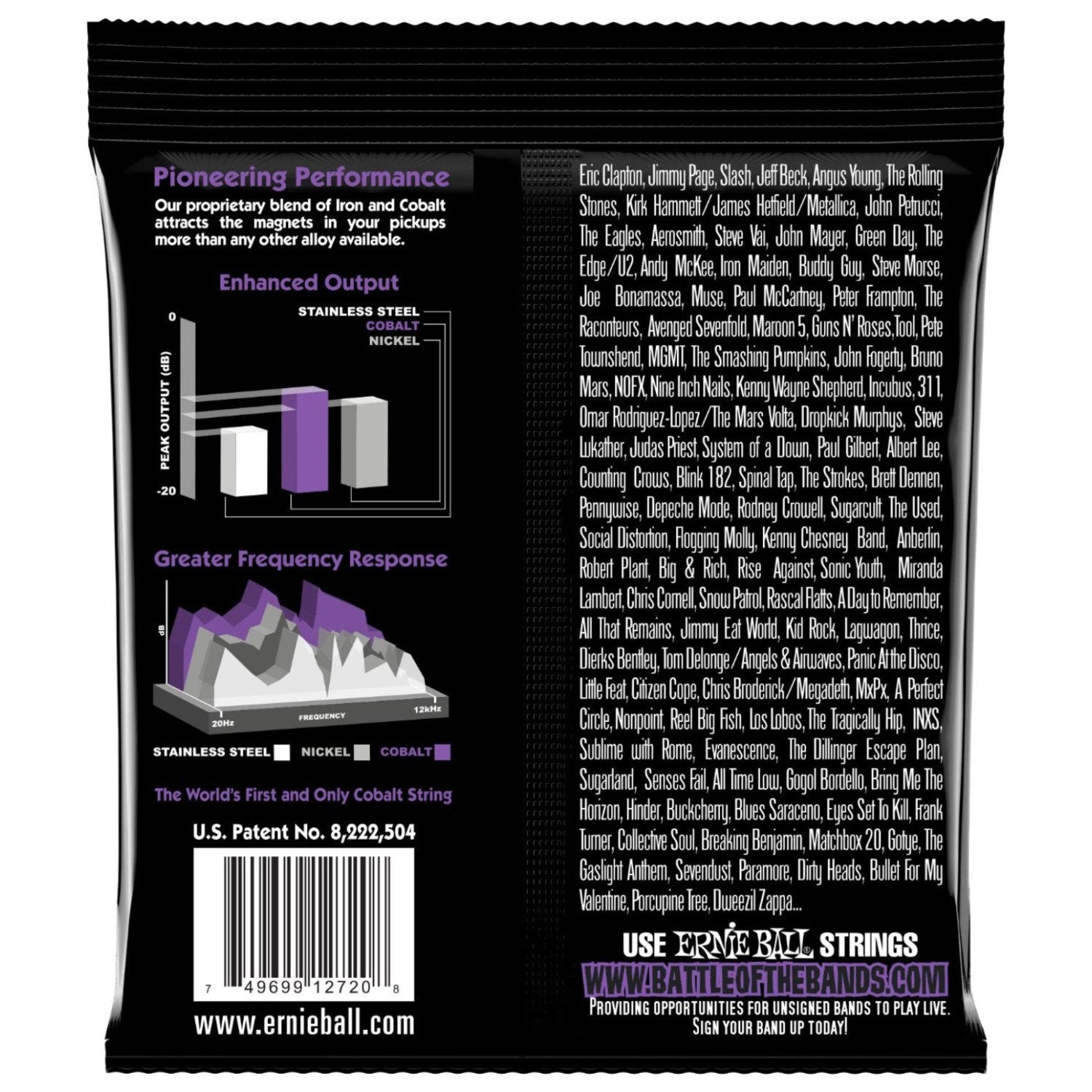 6 Sets Of Ernie Ball Cobalt 2720 Power Slinky .011 .048 Guitar Strings