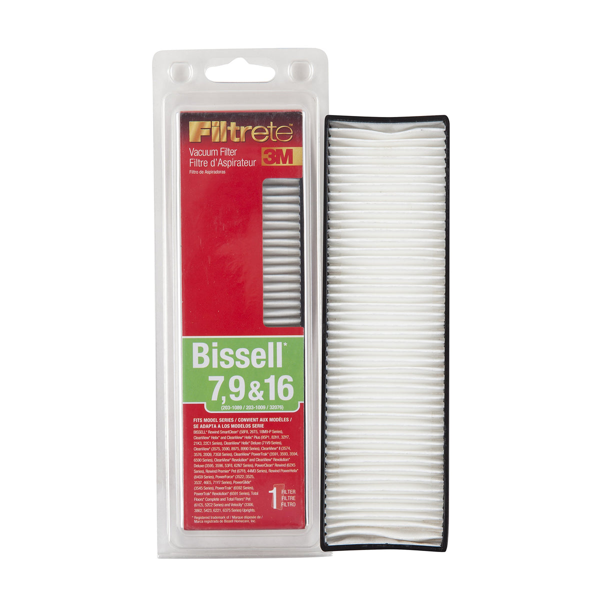 3M Filtrete Bissell 7, 9 & 16 Allergen Vacuum Filter