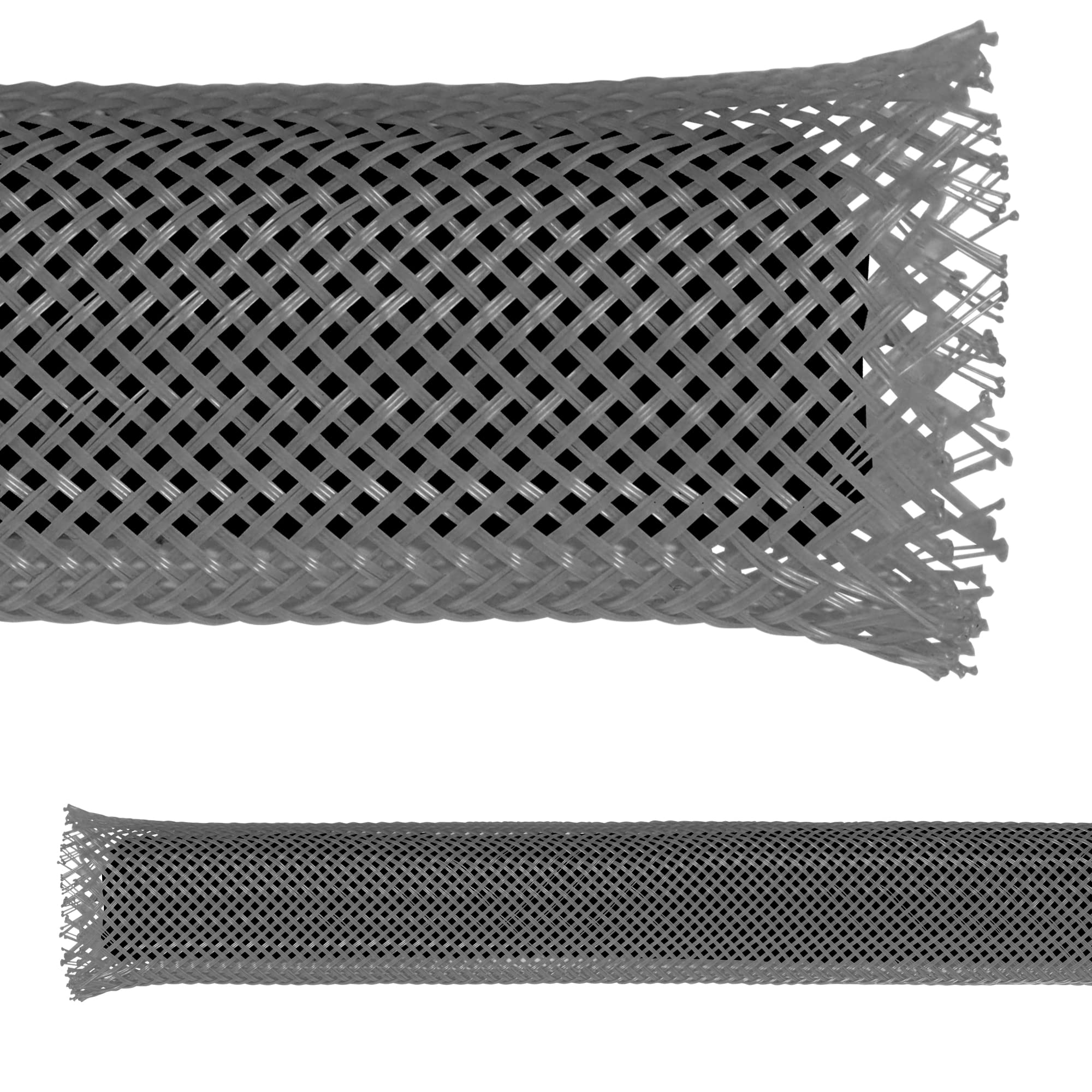 Electriduct 3/8 PET Expandable Braid Sleeving Flame Retardant Flexible Wire Mesh for Cord Management and Cable Protection - 500 