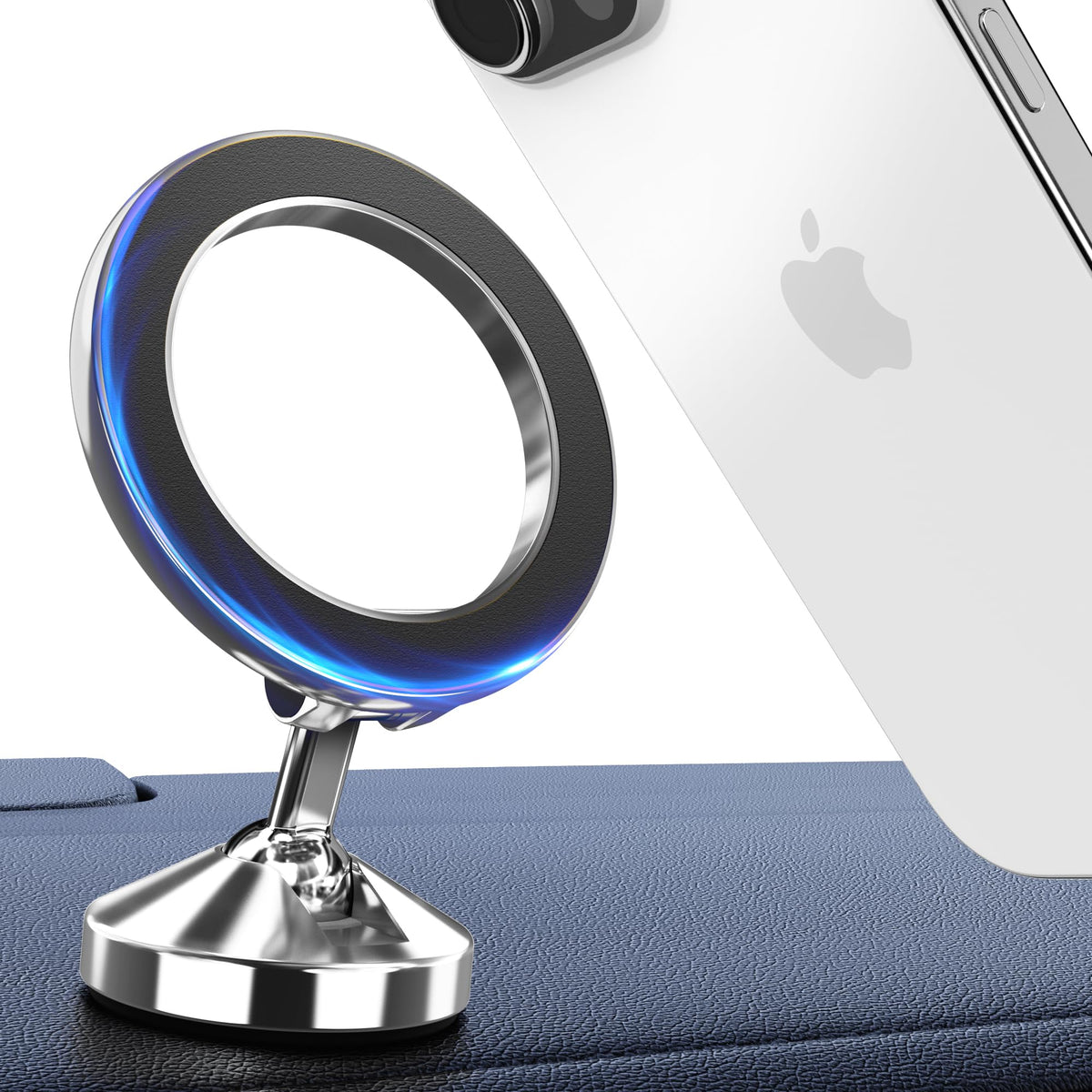 2024 Upgrade For Magsafe Car Mount Dashboard [360 Rotation All-Metal] [Strong Magnet Power] Magnetic Phone Holder For Car Dash, 