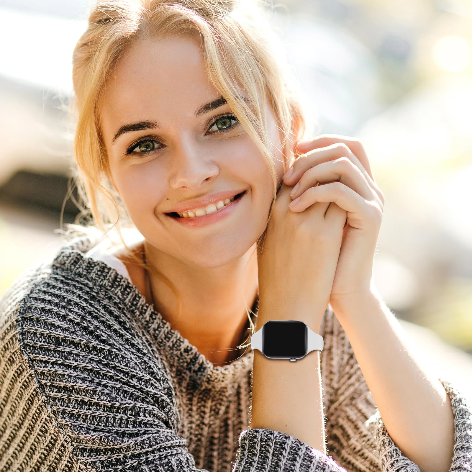 6 Pack Thin Slim Bands Compatible With Apple Watch 38Mm 40Mm 41Mm 42Mm 44Mm 45Mm 46Mm 49Mm, Replacement Soft Silicone Sport Stra