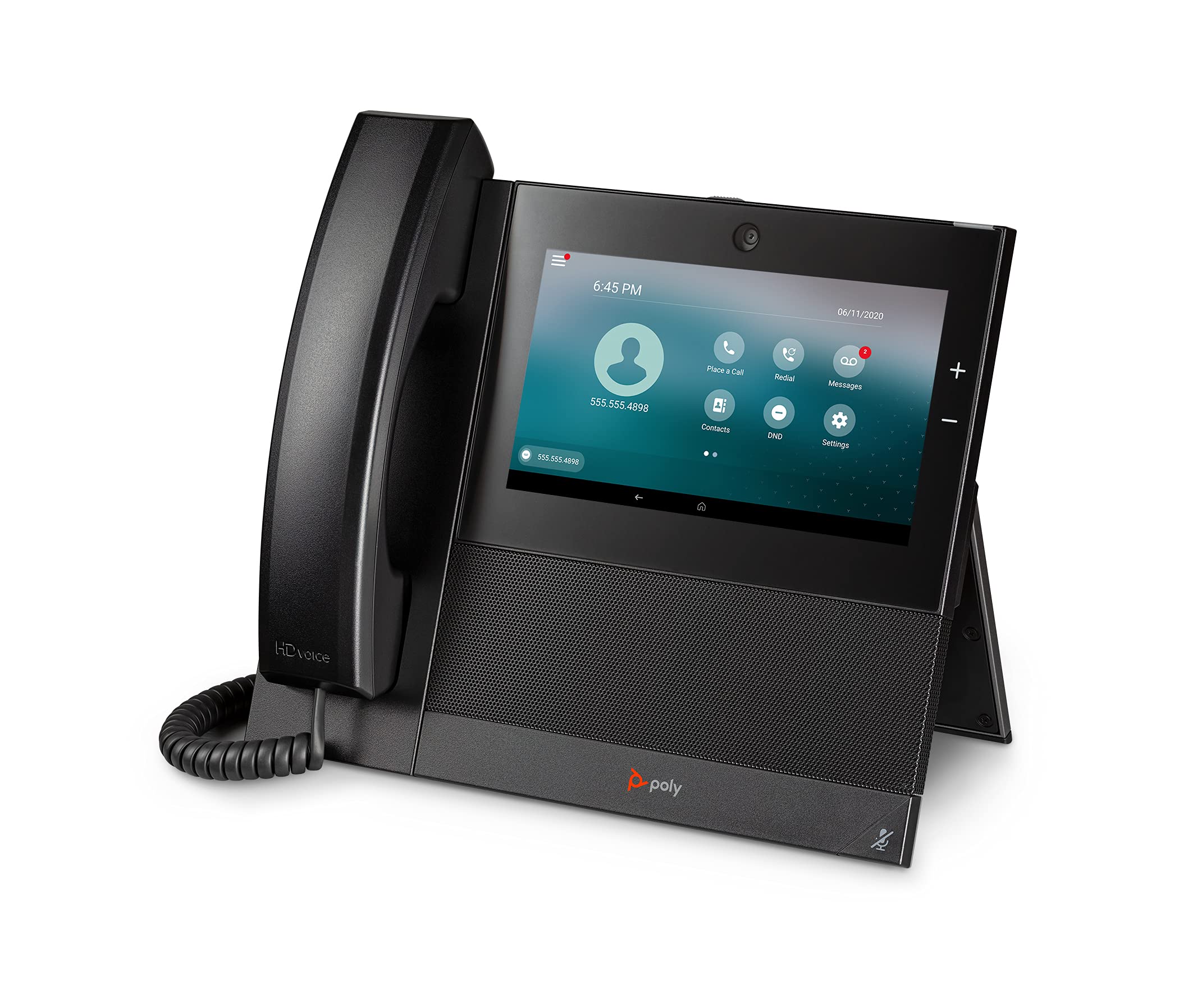 Poly Ccx 700 Desktop Business Media Phone (Polycom) - With Handset - Open Sip - Built-In Video Camera - Power Over Ethernet (Poe