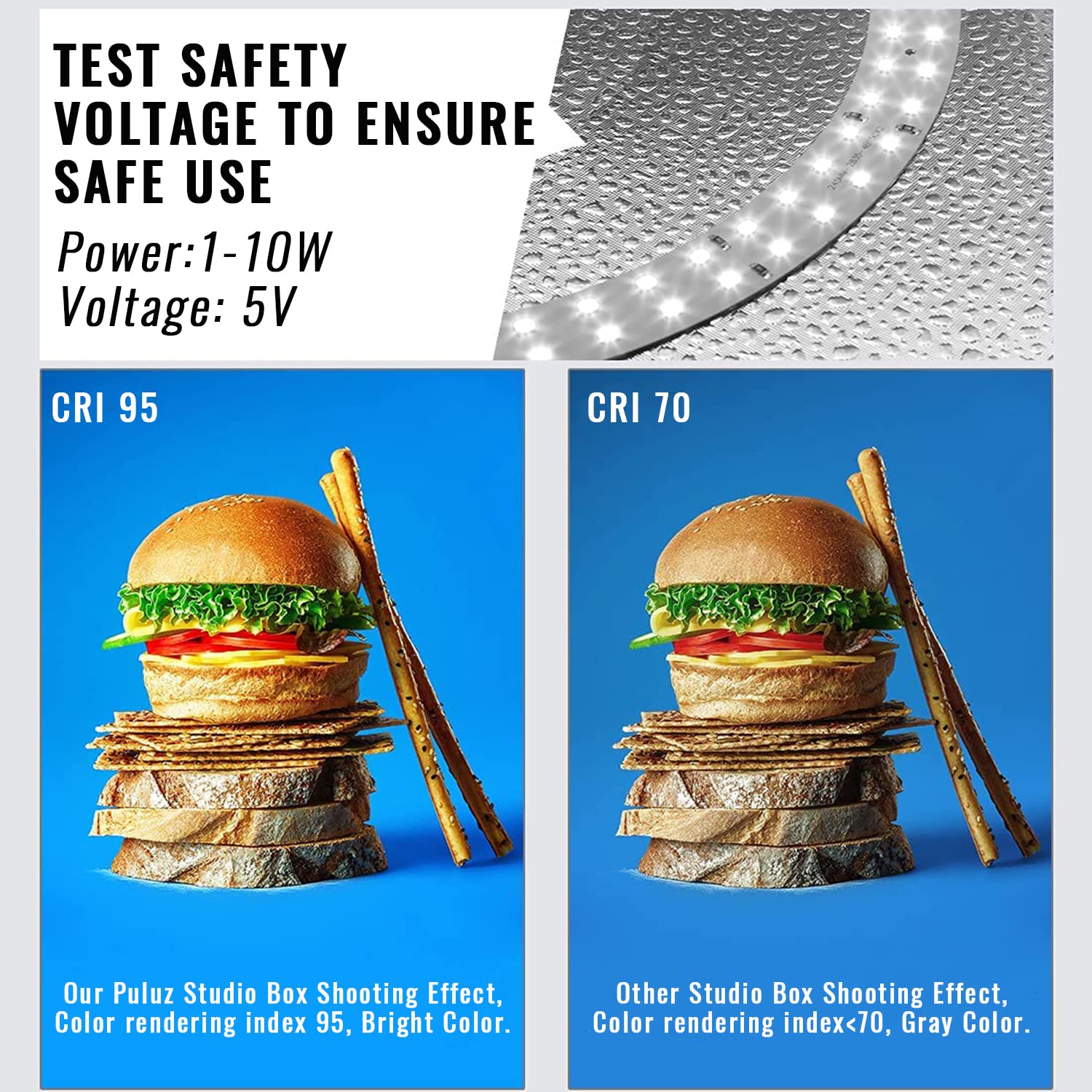 Puluz Light Box Photo Mini Photo Booth,16'�16' / 40Cm Light Box Professional Foldable Lightbox For Product Photography 160 Led Lights High Cri 95 & 12 Colors Backdrop Photo Studio Light Box, Obest