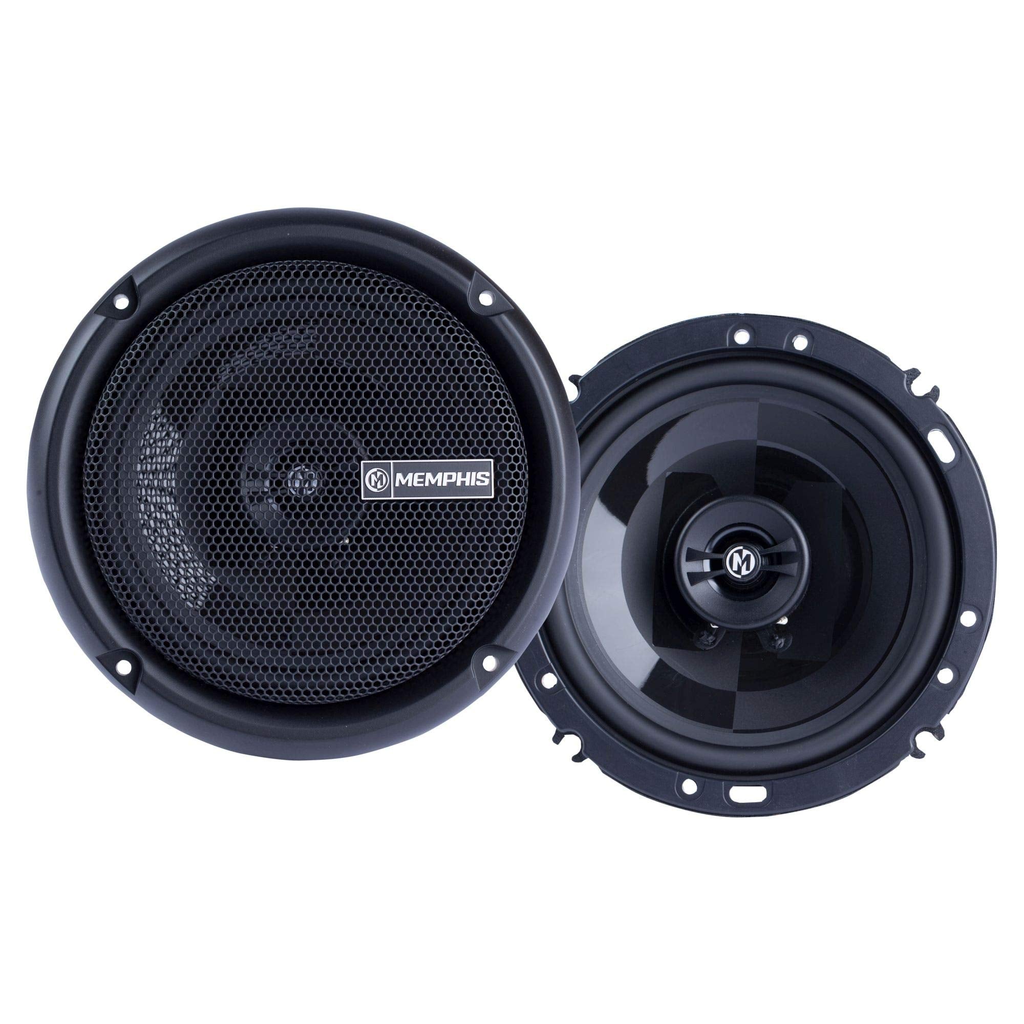 Memphis Audio Prx602 Power Reference Series 6.5' 2 Way Coaxial Speakers With Swivel Tweeters   Pair