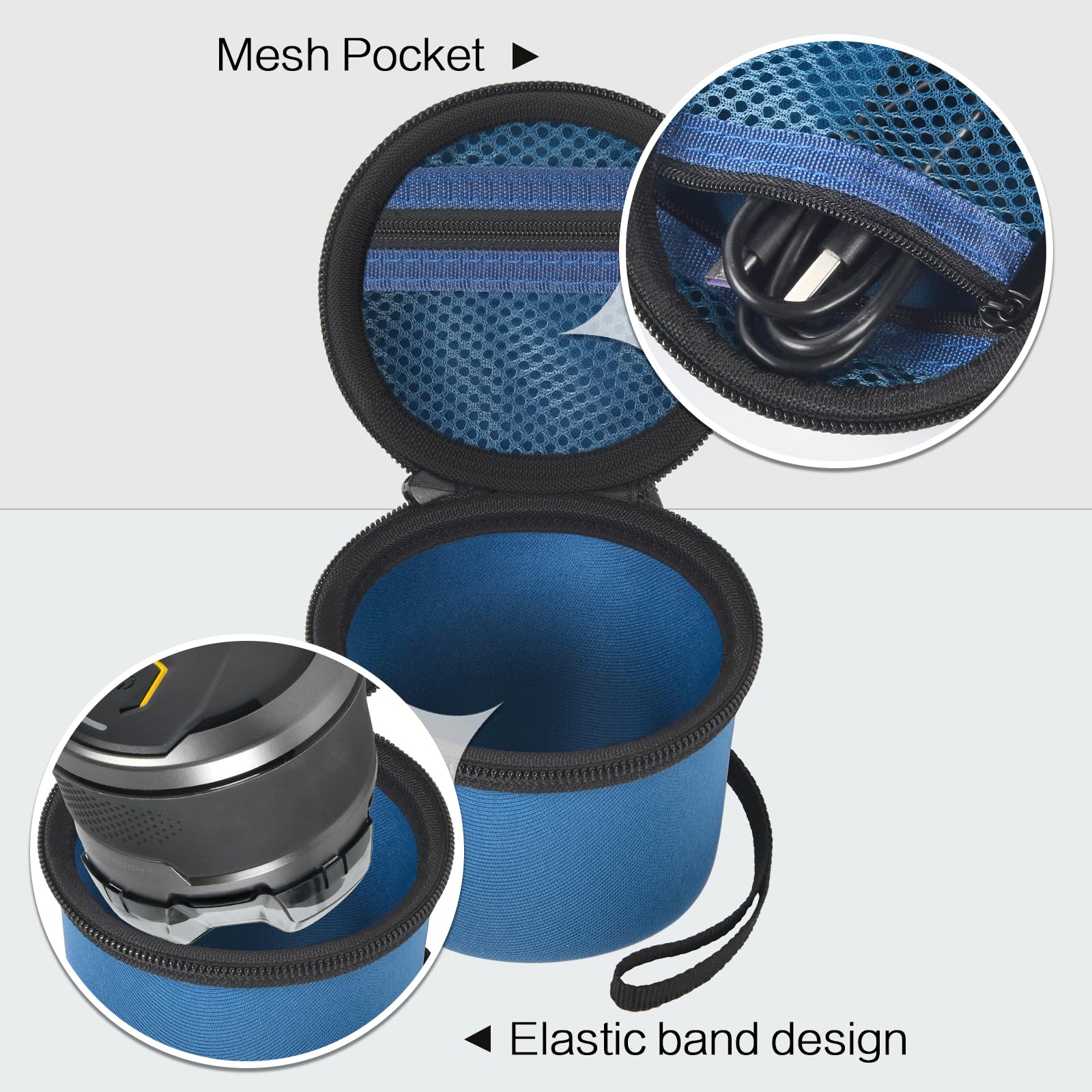 Hard Case Compatible With Wyklaus/ For Microtouch/ For Solimpia/ For Tustaw/ For Redbreak Titanium Head Shavers For Bald Men, Tr