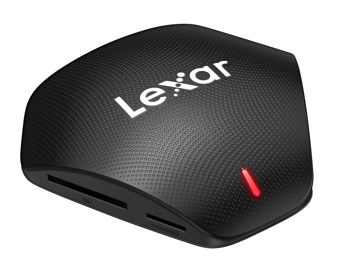 Lexar Professional Multi-Card 3-in-1 USB 3.1 Reader, Supports SD, microSD and CF Cards (LRW500URBNA)