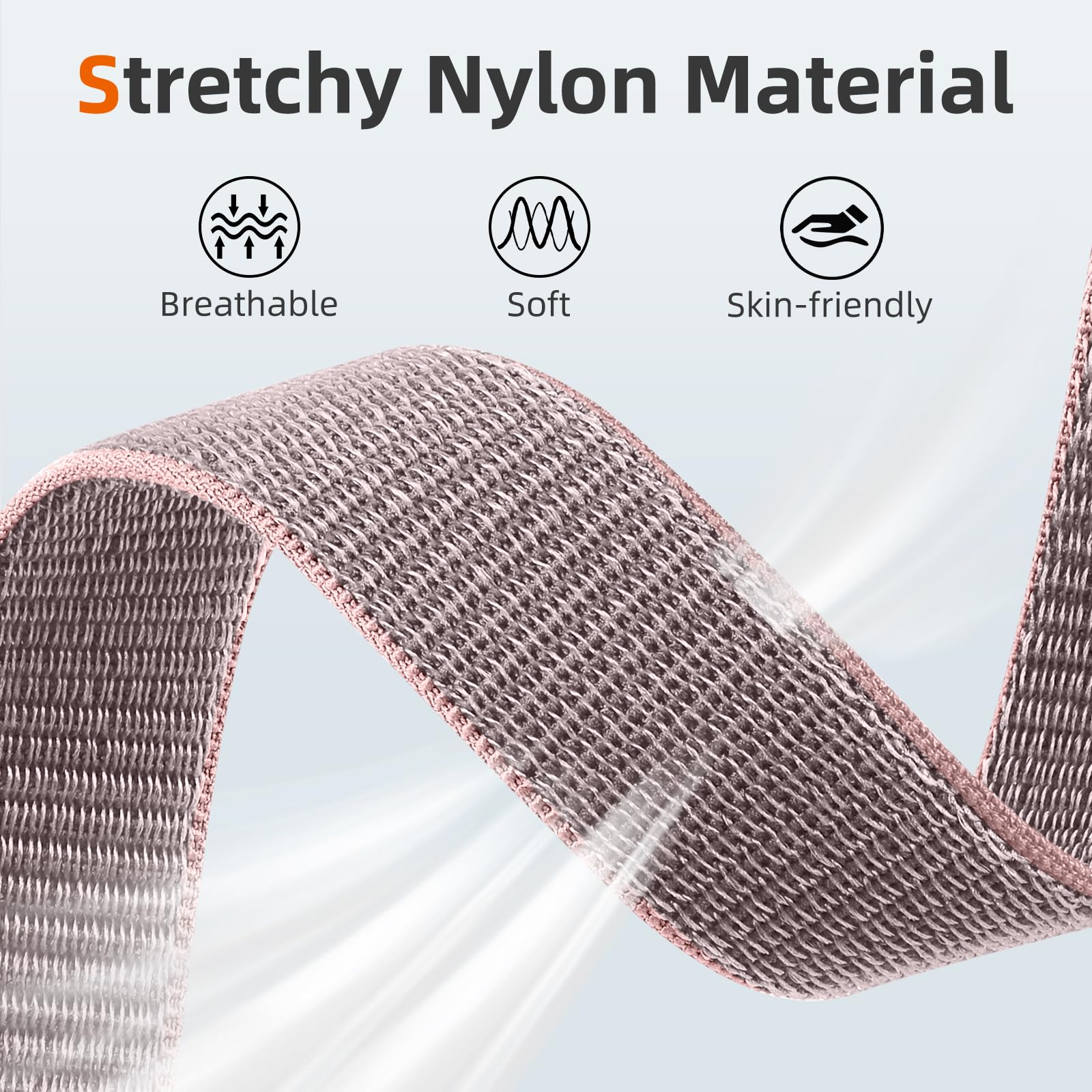 Daqin Nylon Sport Loop Band Compatible With Apple Watch Band 40Mm 38Mm 41Mm 42Mm, Soft Breathable Braided Wristbands For Iwatch