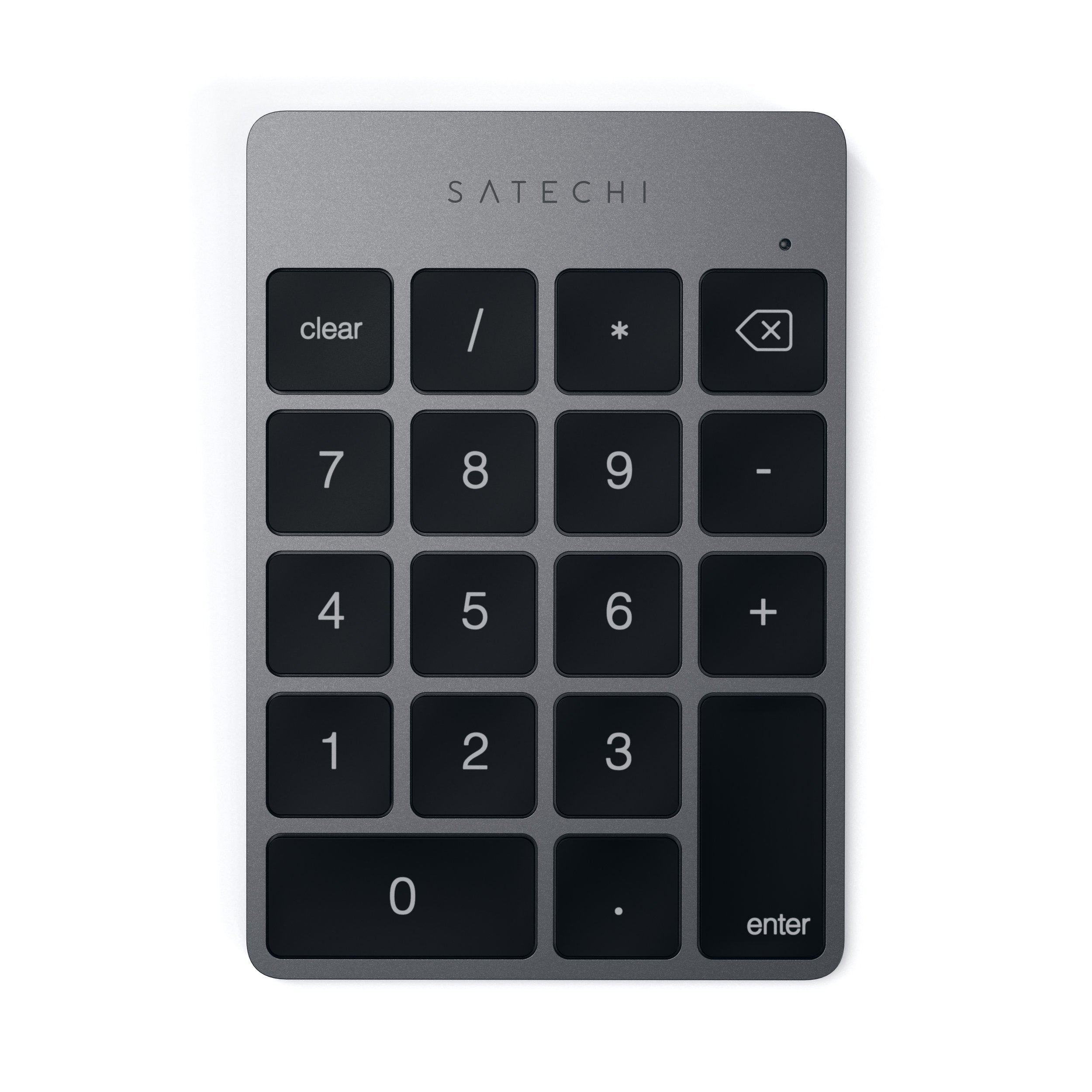 Satechi Slim Aluminum Bluetooth Wireless Keypad 18 Key Numpad Keyboard Extension � For Imac Pro, Imac, Mac Mini, Macbook Pro/Air, Windows, Pc, Laptop And More   Space Gray