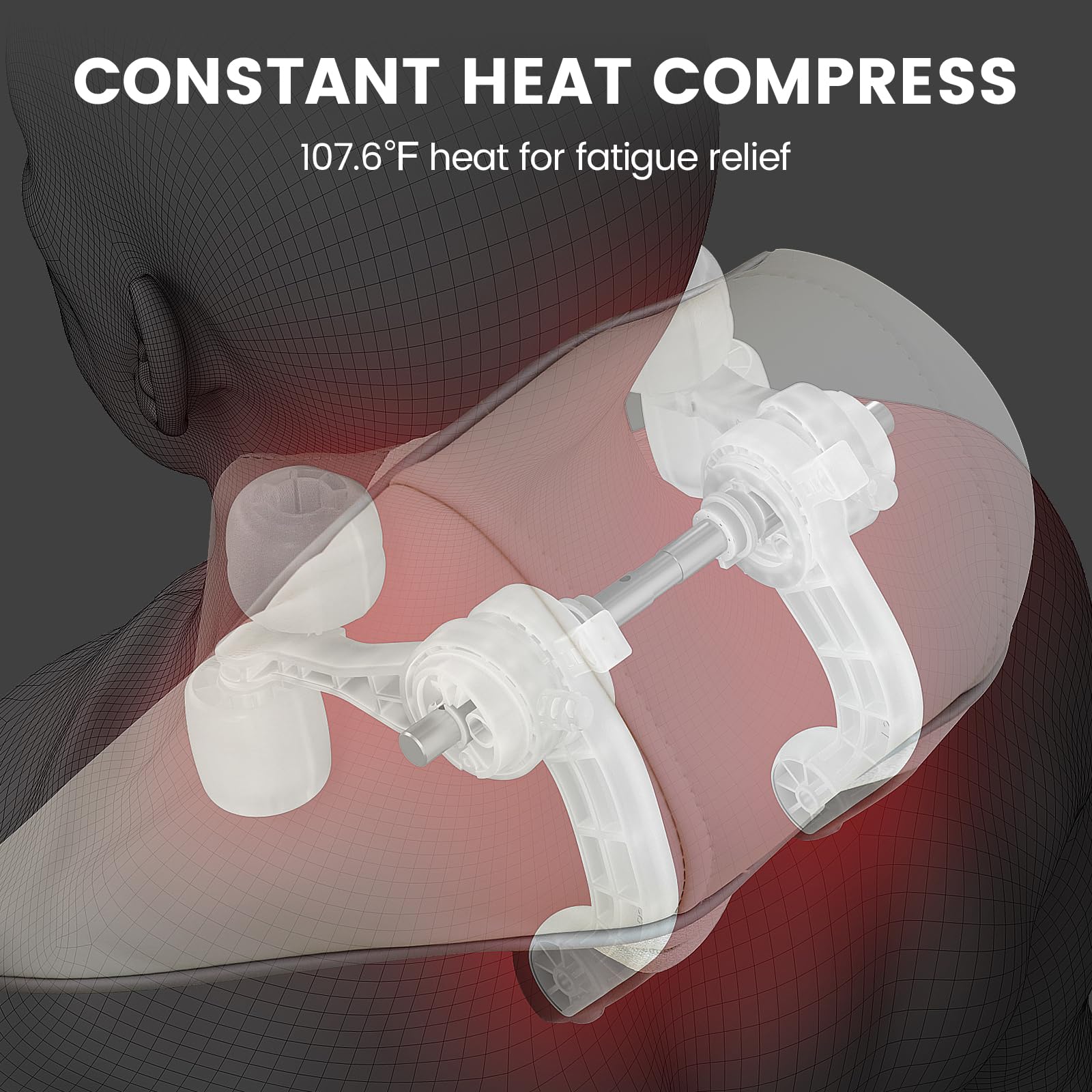 Breo N5 Mini Neck Massager With Heat, Electric Massager For Neck And Shoulder, Deep Massage At Home, Muscle Relaxation Gifts