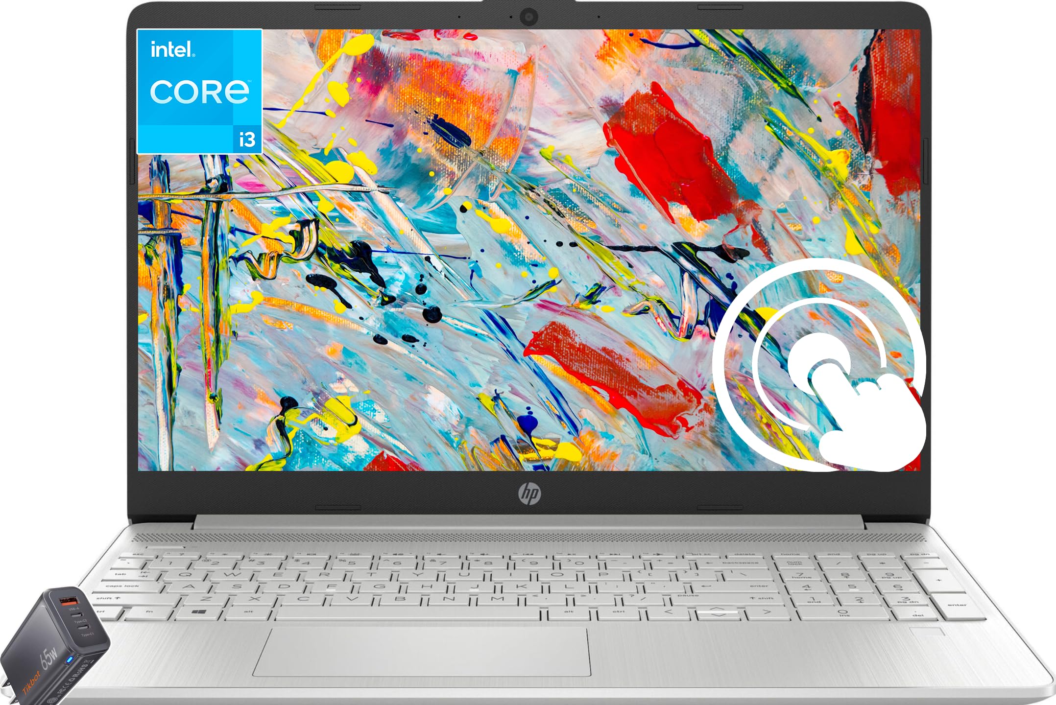 Hp 15.6'' Touch-Screen Laptop - Intel Core I3 1215U - 16Gb Ram - 512B Pcie Ssd - Wi-Fi & Bluetooth 5 - Webcam - Windows 11 - W/6
