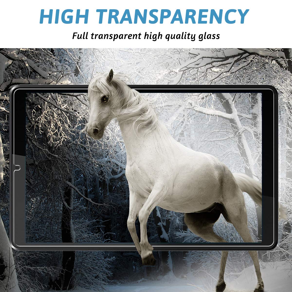 Gozopo [2 Pack Screen Protector For Lenovo Tab M8 (8 Inch), Scratch Resistant 9H Hardness Tempered Glass For Lenovo Tab M8 Table