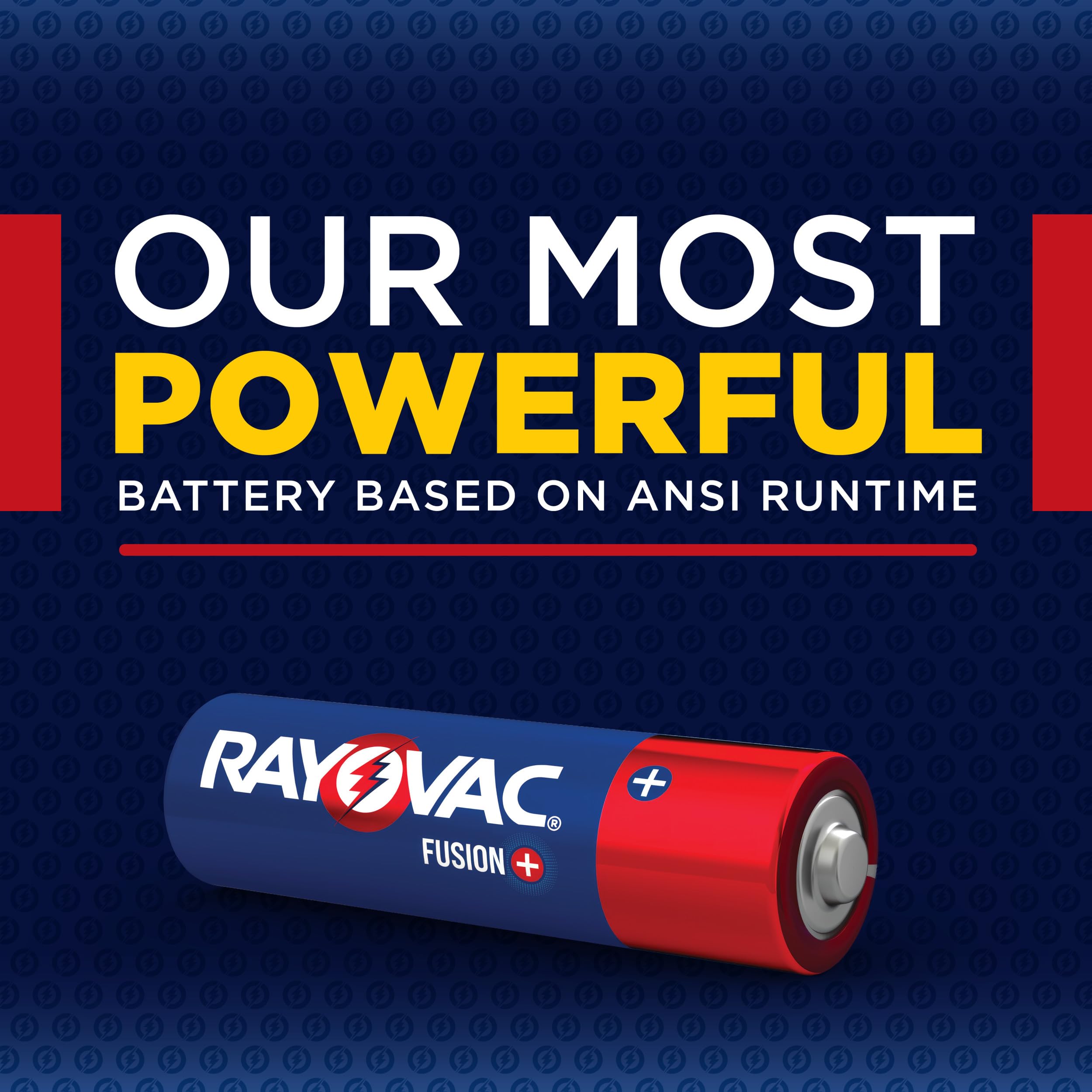 Rayovac Fusion Aa Batteries (30 Pack), Double A Alkaline Batteries