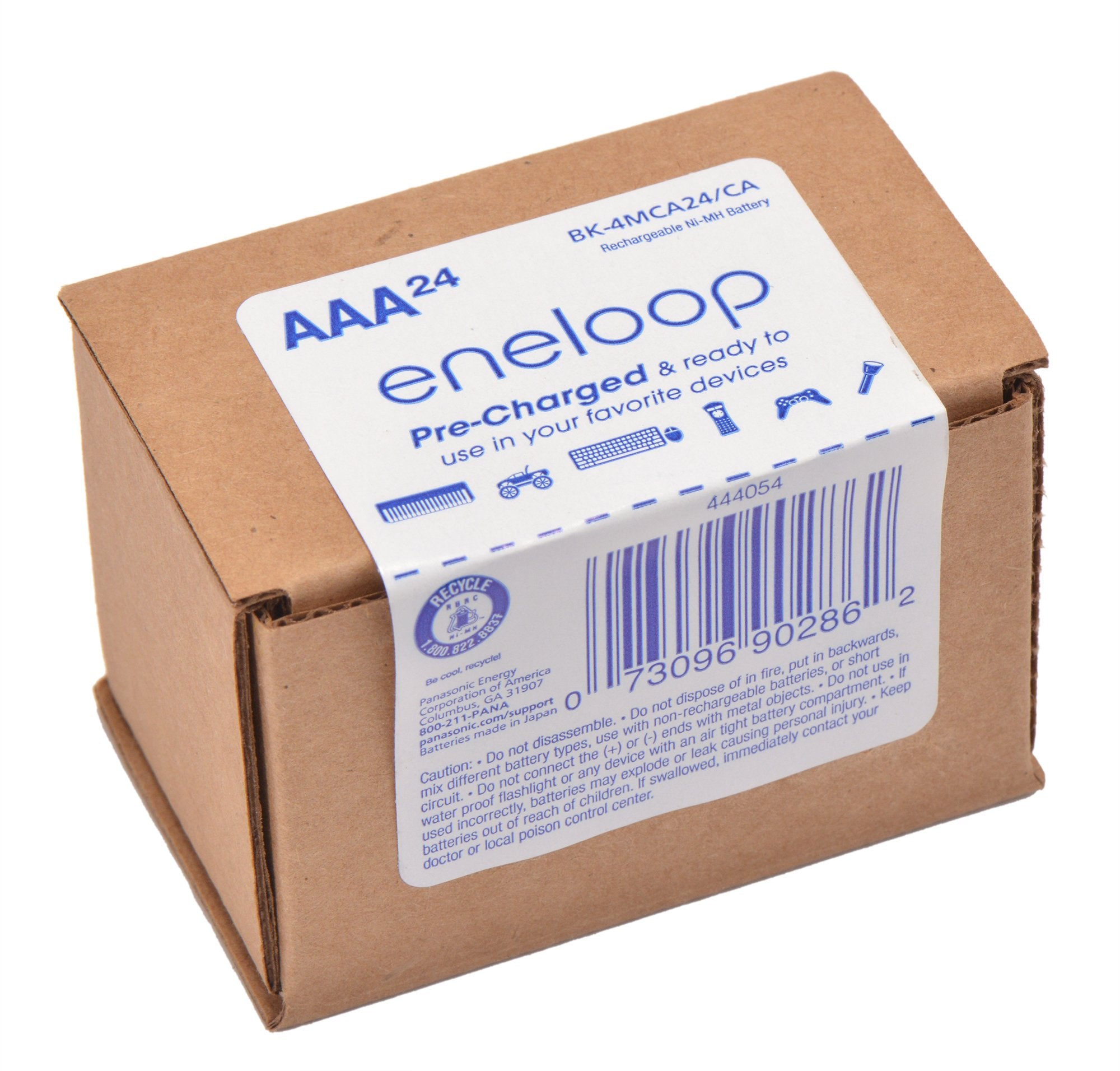 Eneloop Panasonic Bk 4Mca24/Ca Aaa 2100 Cycle Ni Mh Pre Charged Rechargeable Batteries, 24 Battery Pack