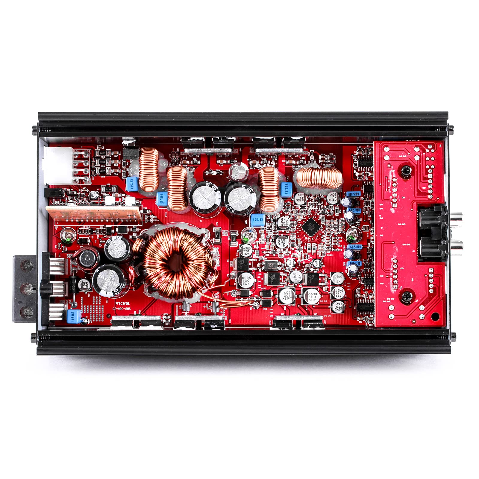 Skar Audio Sk M4004D Compact Full Range Class D 4 Channel Car Amplifier, 400W