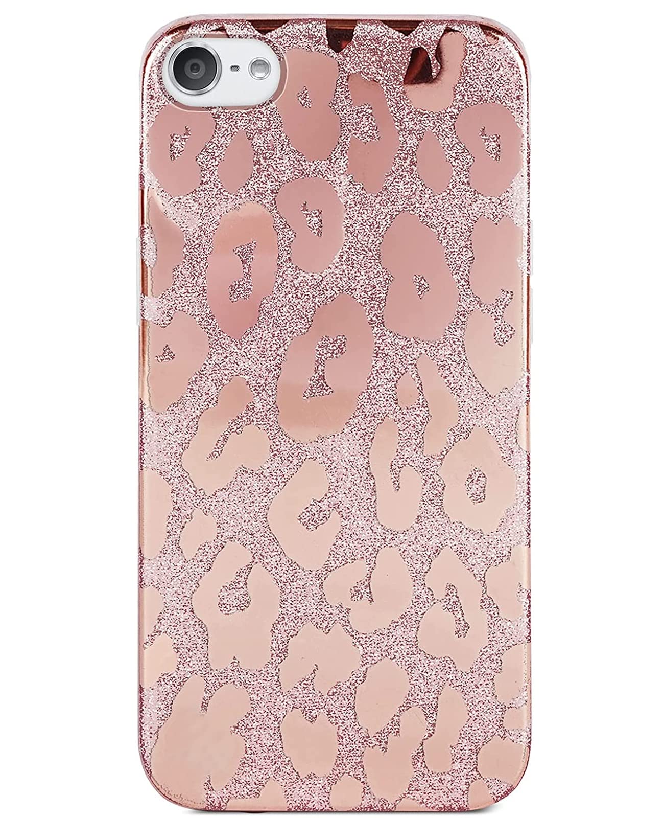 Ipod Touch 7Th Generation Case, J.West Ipod Touch 6 Ipod 5 Case, Luxury Saprkle Bling Glitter Metallic Leopard Print Design Soft