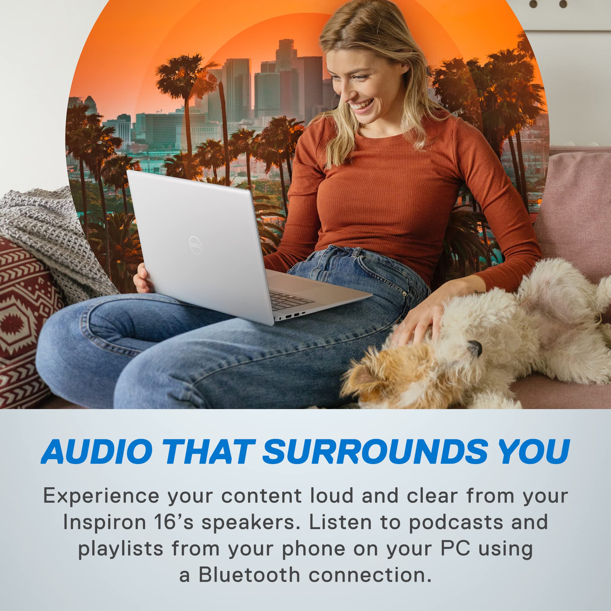 Dell Inspiron 16 5635 Laptop - Amd Ryzen 7-7730U, Qhd 16 Inch, 16Gb Lpddr4X Ram, 1Tb Ssd, Amd Radeon Graphics, Windows 11 Home,